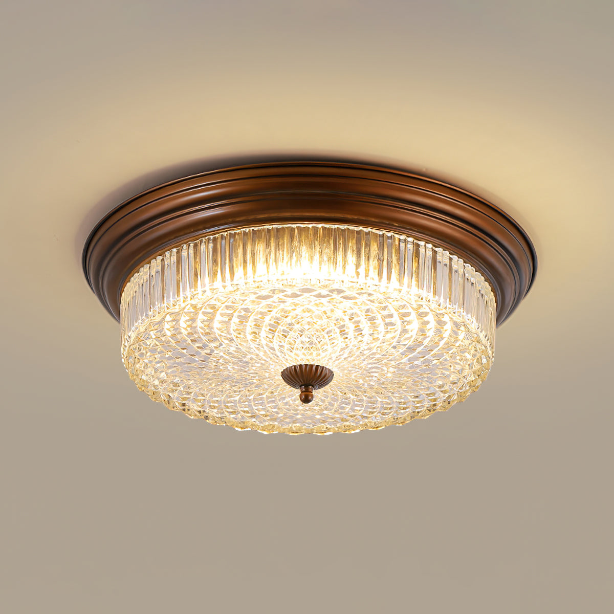 Ulcarir Lampe de Plafond Métal Verre Rétro Minimaliste Moderne - Neutralighting