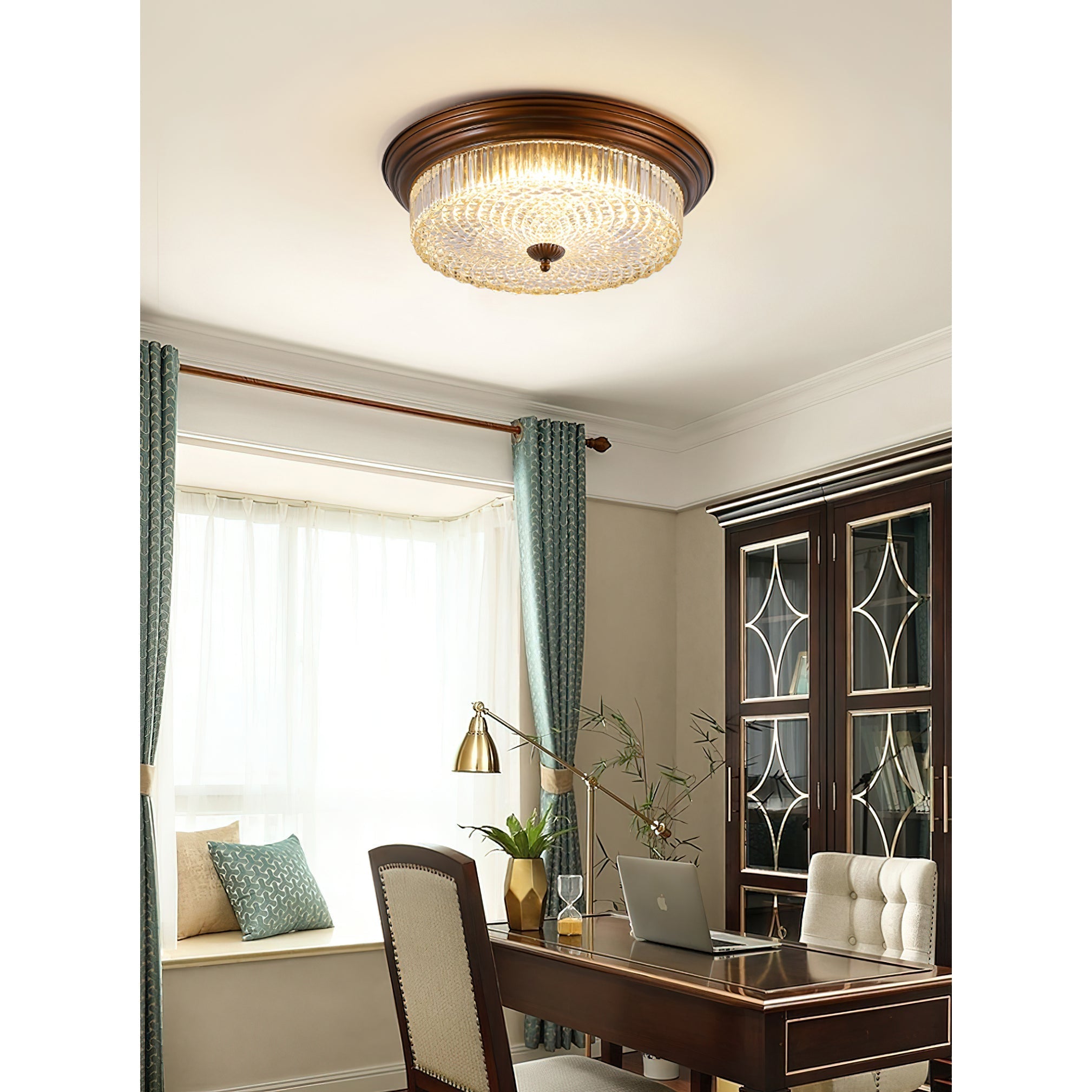 Ulcarir Lampe de Plafond Métal Verre Rétro Minimaliste Moderne - Neutralighting