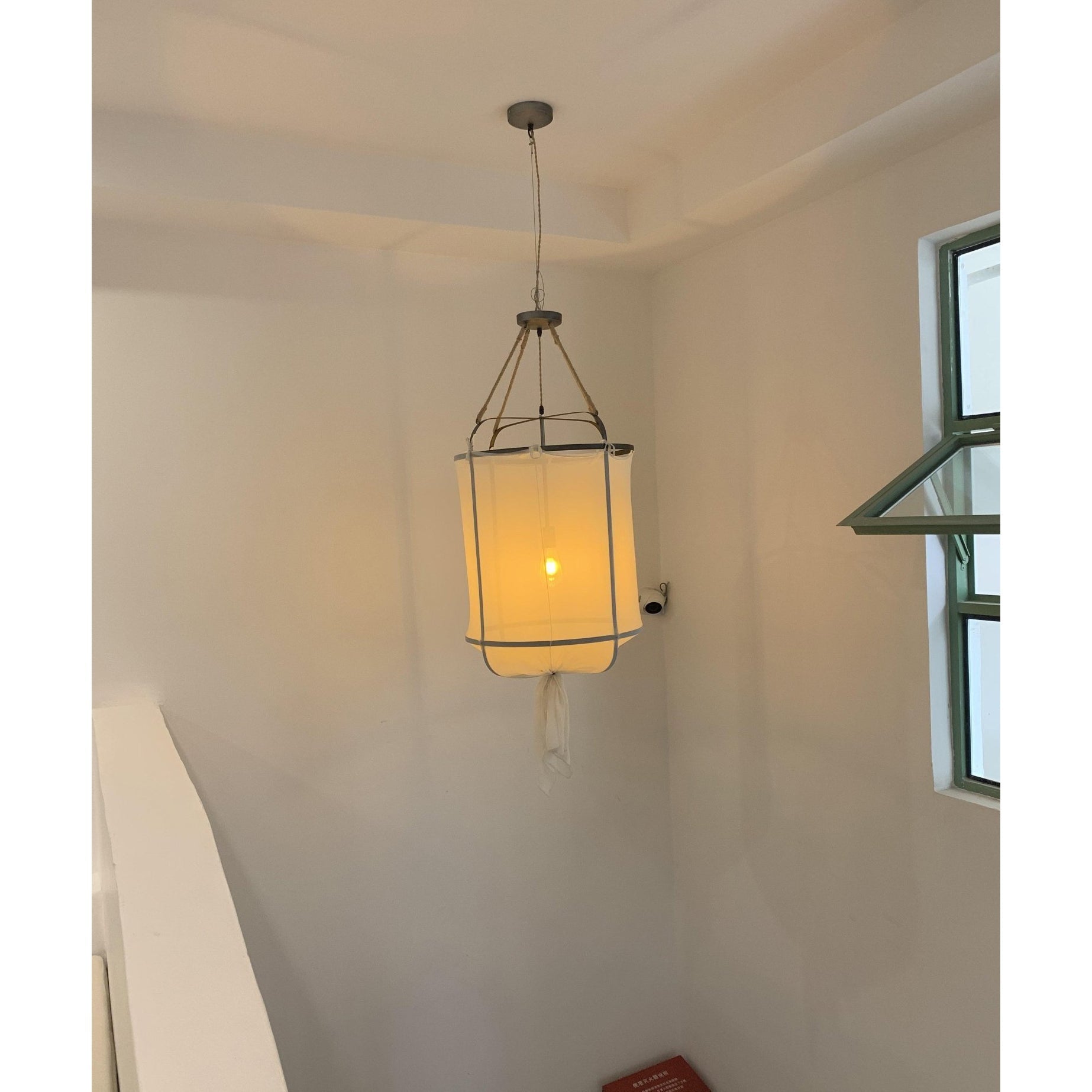Erina Chandelier Moderne en Lin et Métal - Neutralighting