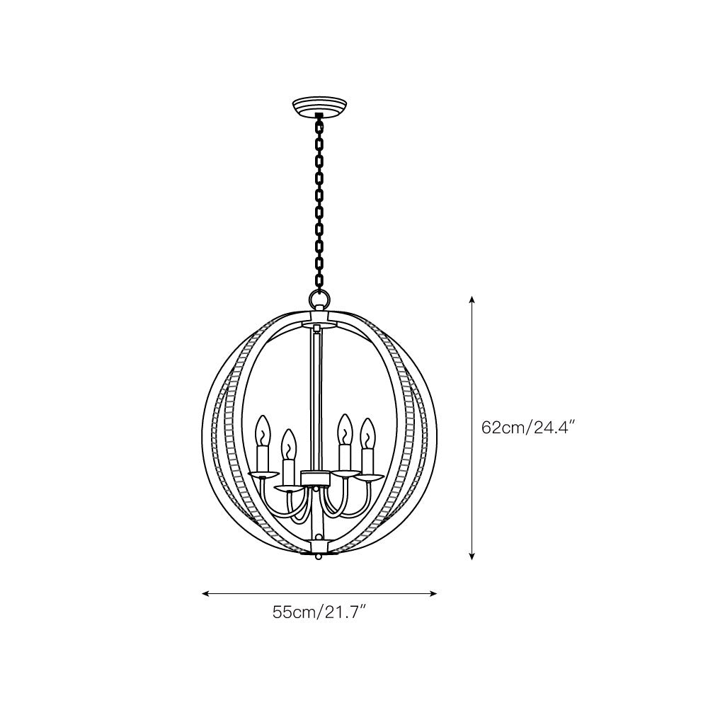 Avtalan Modern Minimalist Metal Pendant Lamp - Lamp Copper