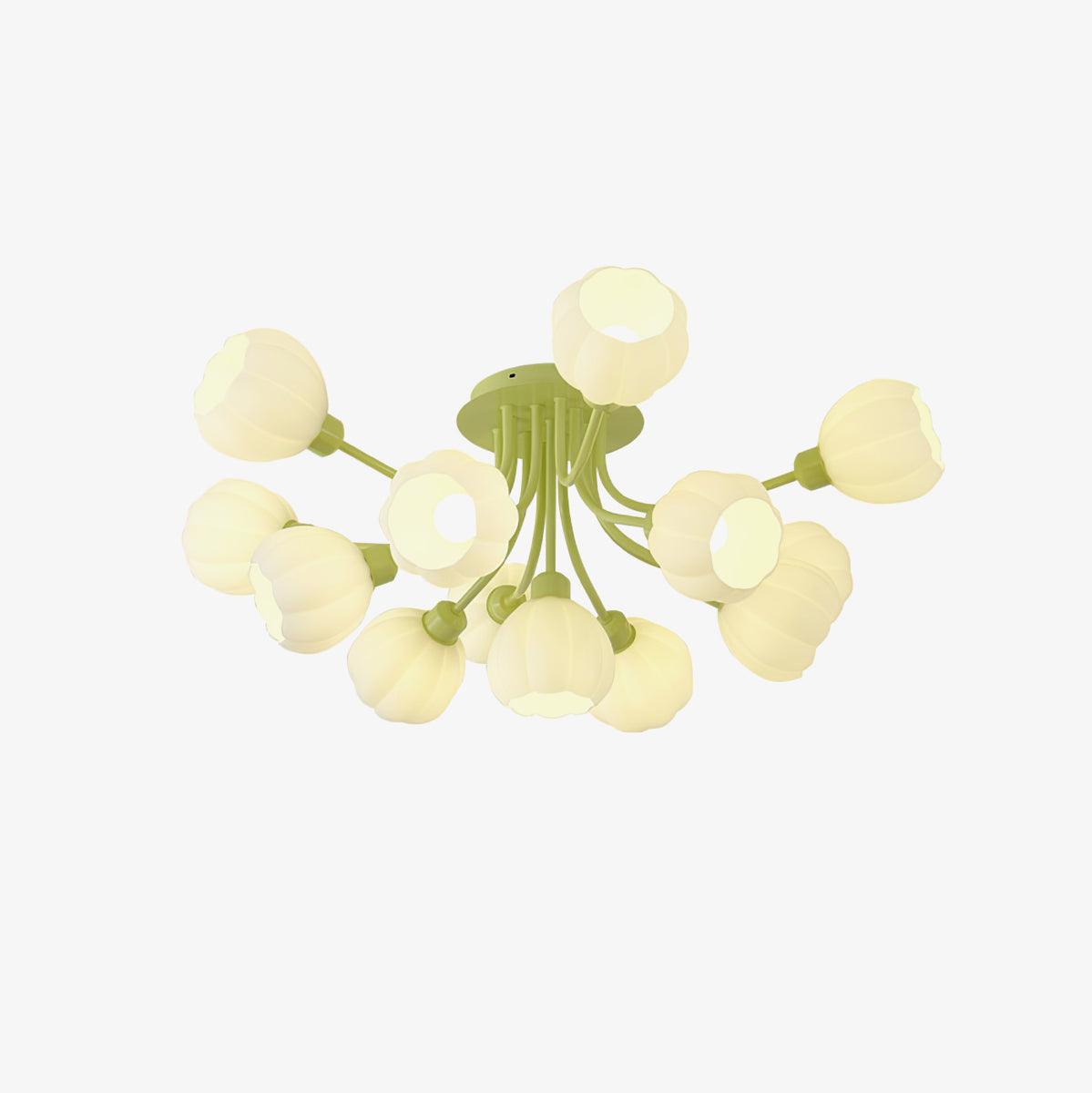 Zenorarae Plafonnier en Verre Matcha Élégant - Neutralighting