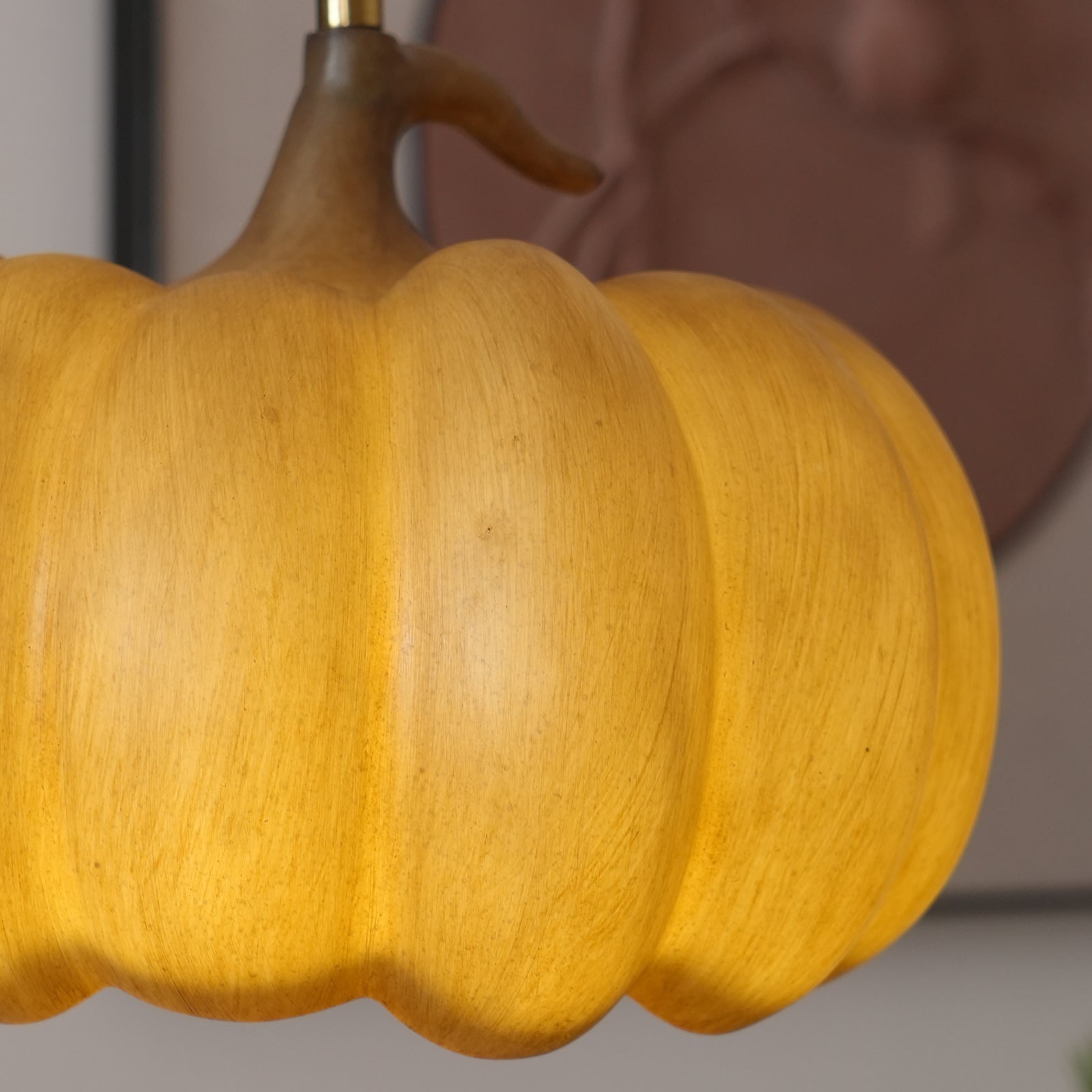 Duzy Pumpkin Pendant Lamp Resin Vintage Japanese - Letslighting