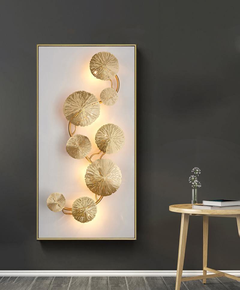 Lustra Applique Murale Feuille De Lotus En Laiton - Neutralighting