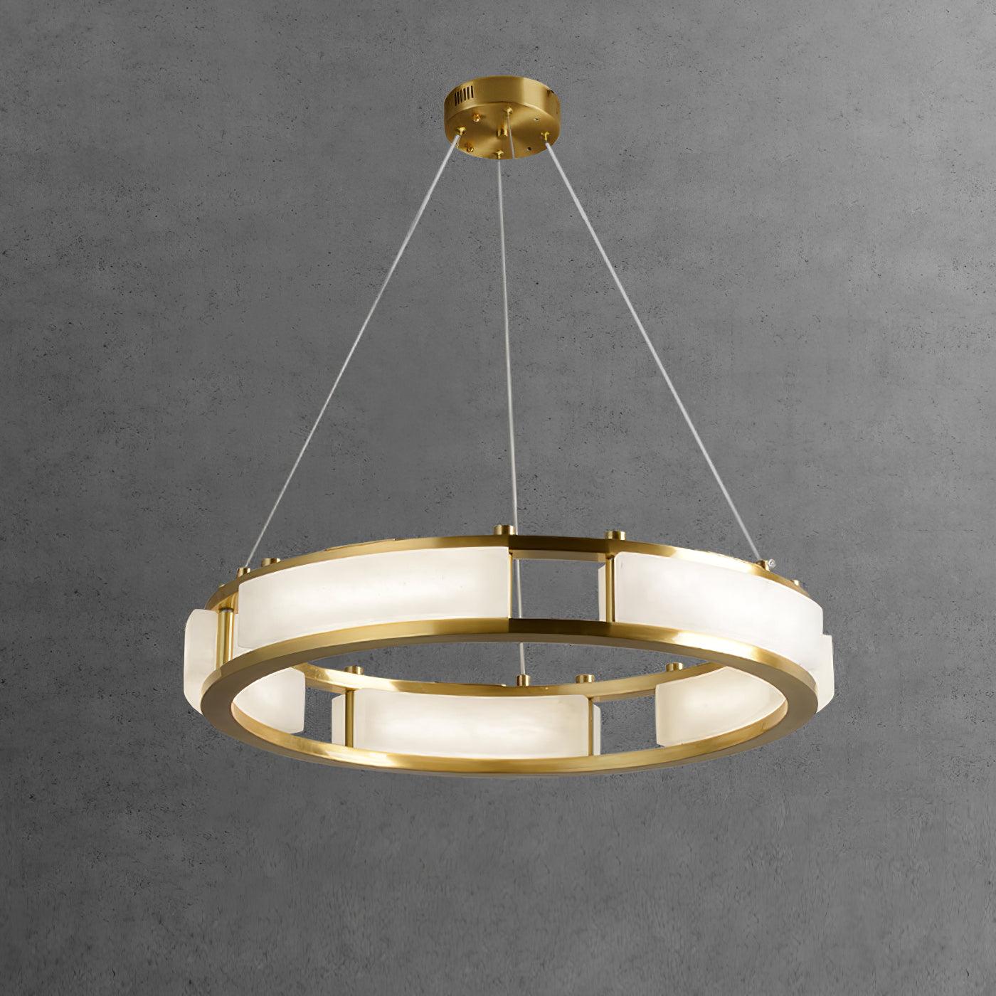 Symiria Luxe Albâtre Anneau Pendentif Lumière - Neutralighting