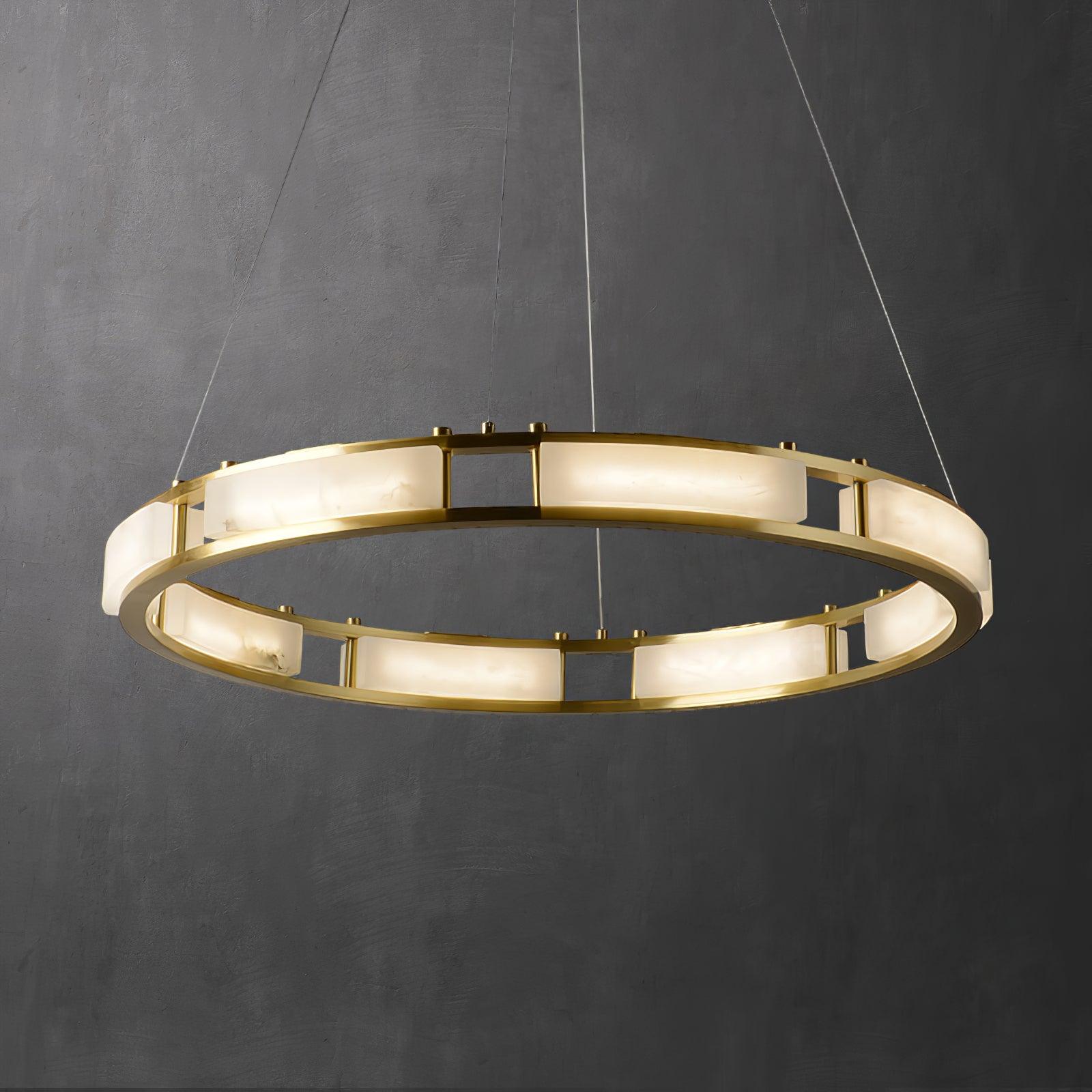 Symiria Luxe Albâtre Anneau Pendentif Lumière - Neutralighting