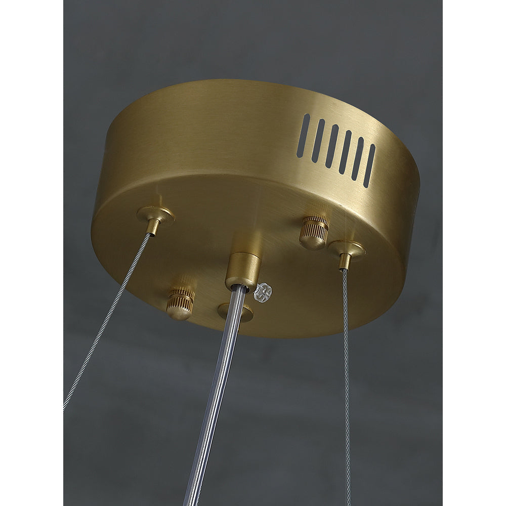 Nyphaiel Postmodern Luxury Alabaster Chandelier - Lamp Copper