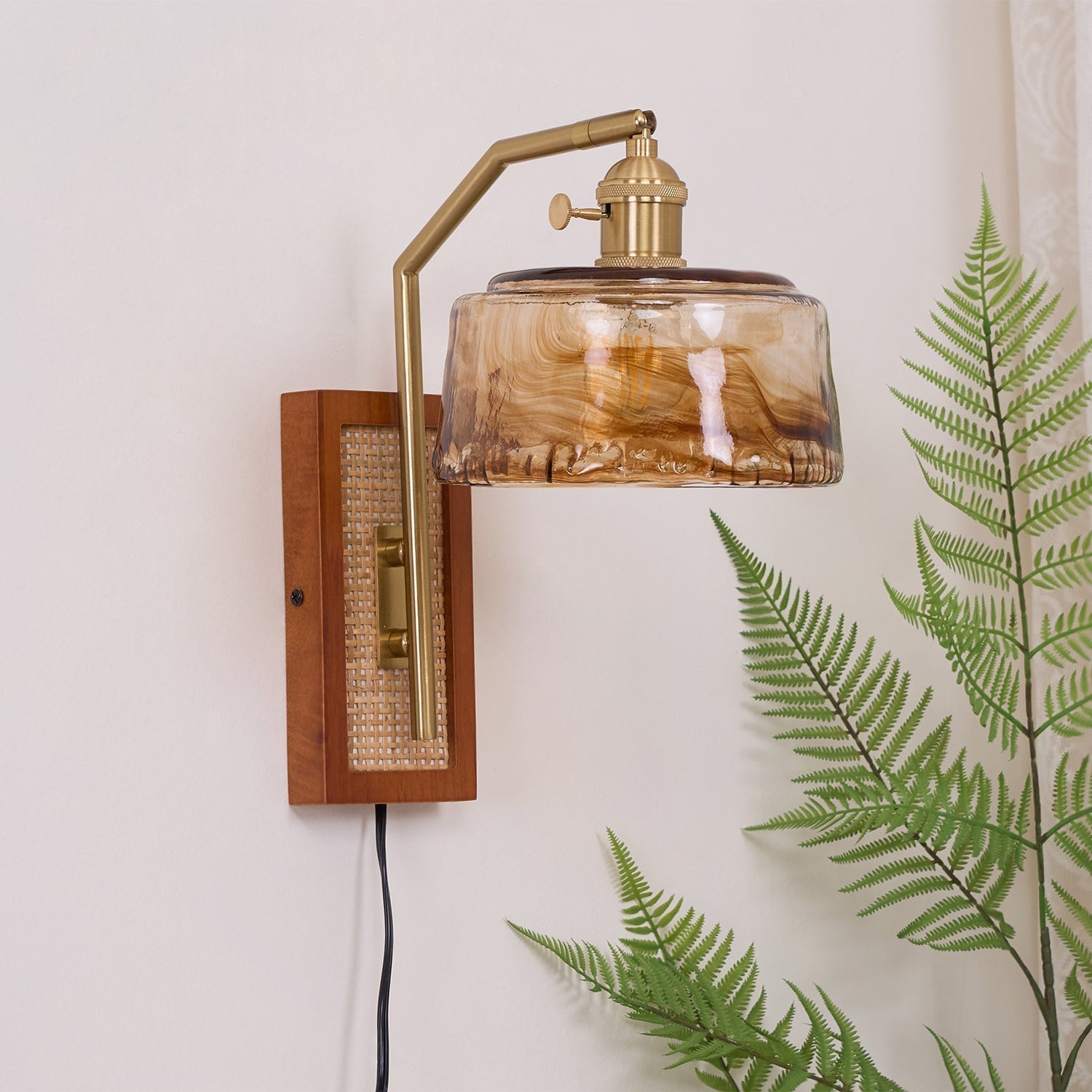 Cusorion Premium Nordic Art Glass Bamboo Wall Lamp - Neutralighting