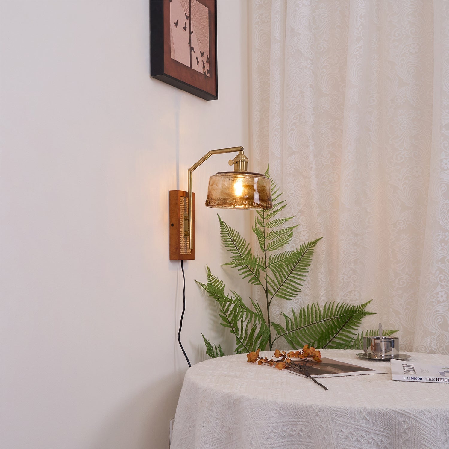 Cusorion Premium Nordic Art Glass Bamboo Wall Lamp - Neutralighting