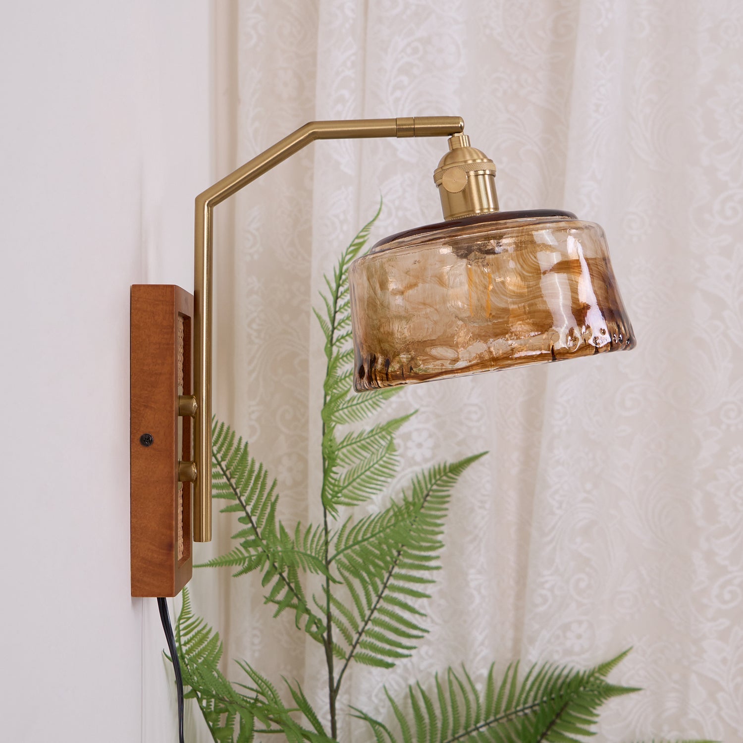 Cusorion Premium Nordic Art Glass Bamboo Wall Lamp - Neutralighting