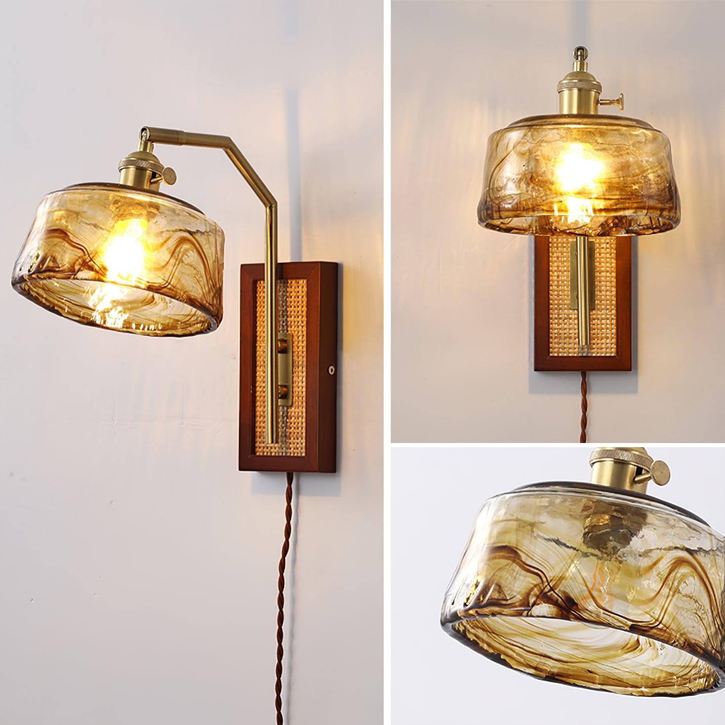 Cusorion Premium Nordic Art Glass Bamboo Wall Lamp - Neutralighting