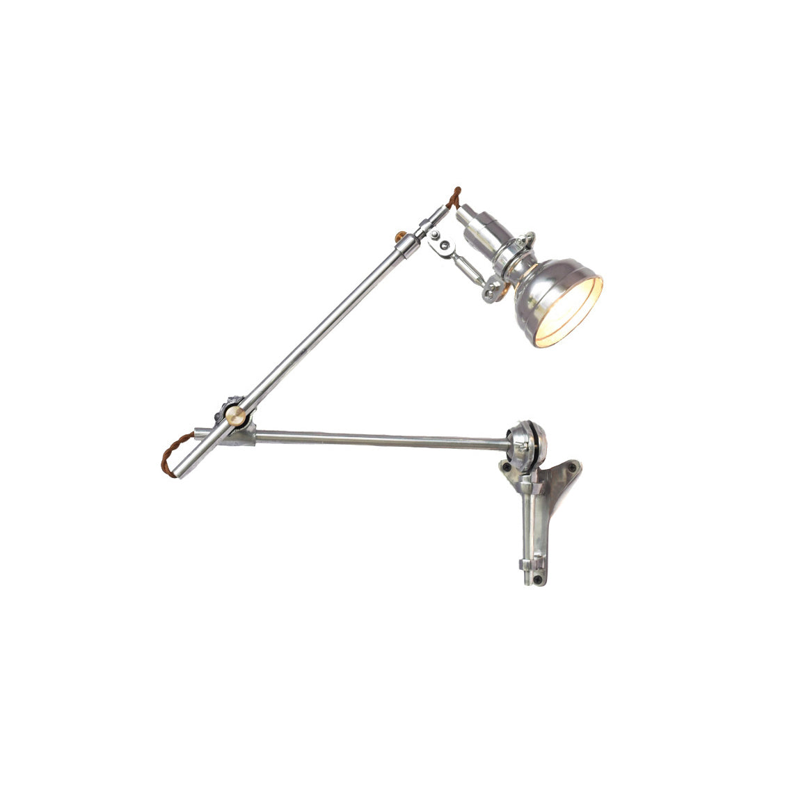 Ivsolara Vintage Rocker Arm Metal Sconce Wall Lamp - Lamp Copper
