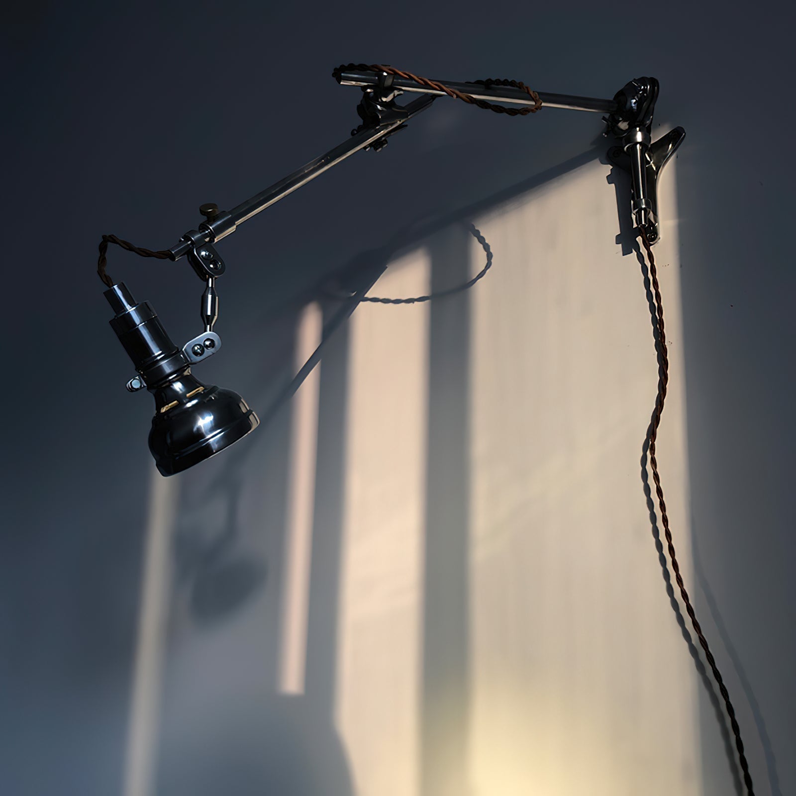 Allirora Vintage Rocker Arm Metal Wall Lamp - Lamp Copper
