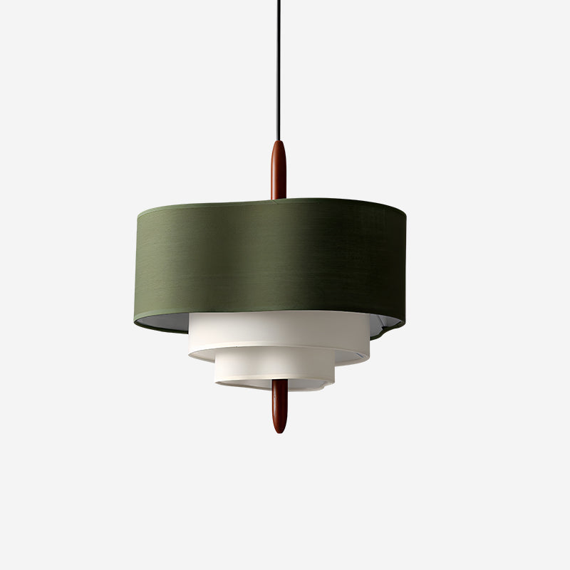 Ophel Lampe Suspendue en Tissu Vert - Neutralighting