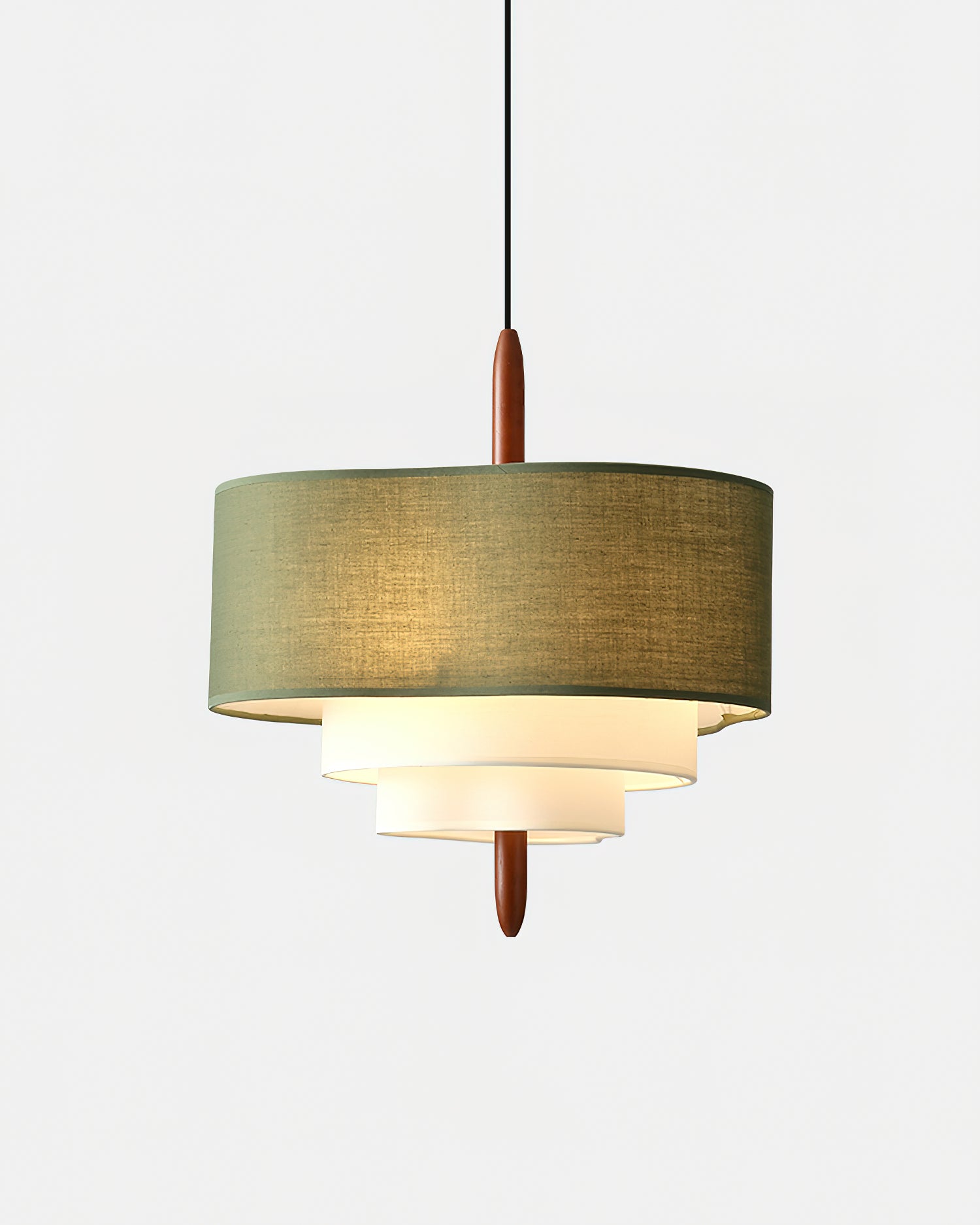 Ophel Green Fabric Pendant Lamp - Letslighting