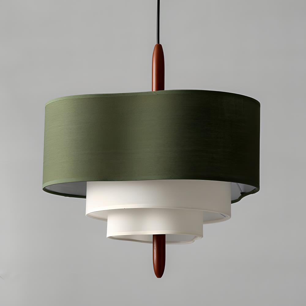 Ophel Green Fabric Pendant Lamp - Letslighting