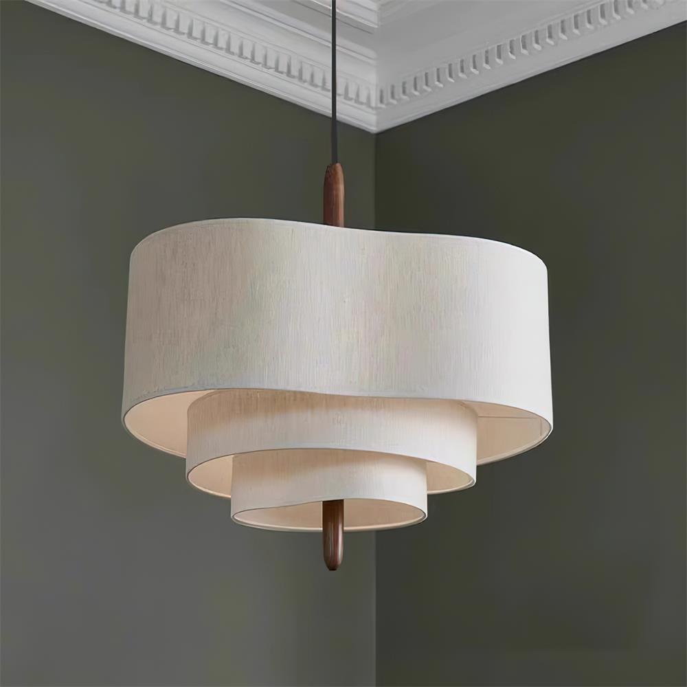 Ophel Lampe Suspendue en Tissu Vert - Neutralighting