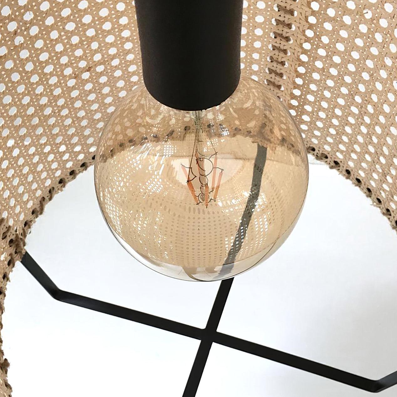Meyda Lampe Suspendue en Rotin Tressé Organique - Neutralighting