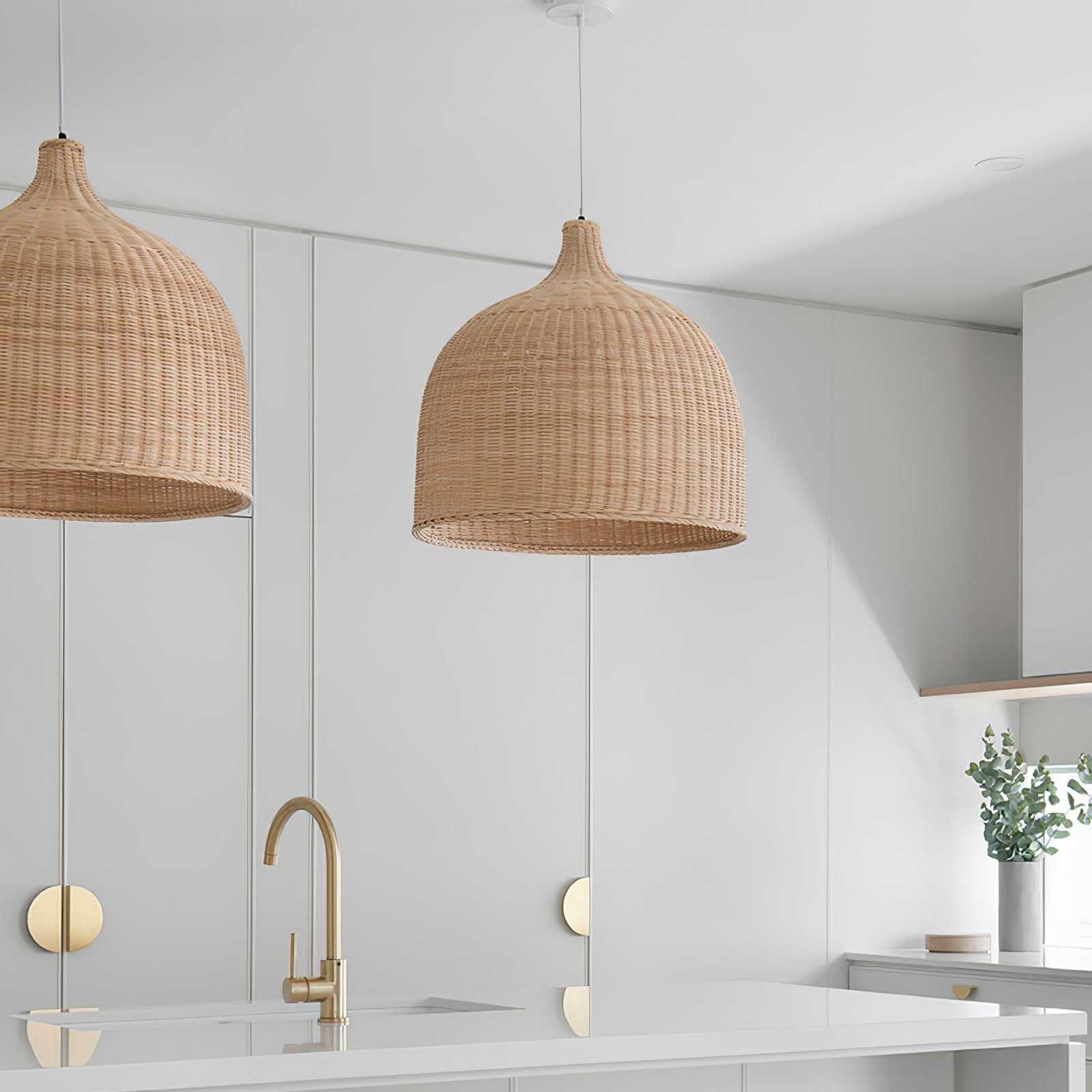 Willow Lustre Suspendu En Rattan Rustique - Neutralighting