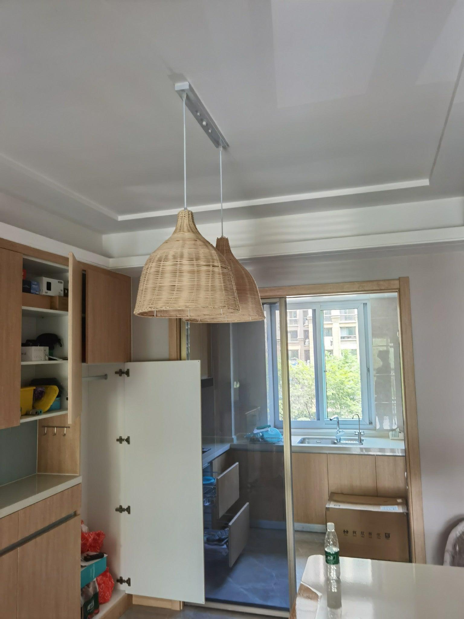 Willow Lustre Suspendu En Rattan Rustique - Neutralighting