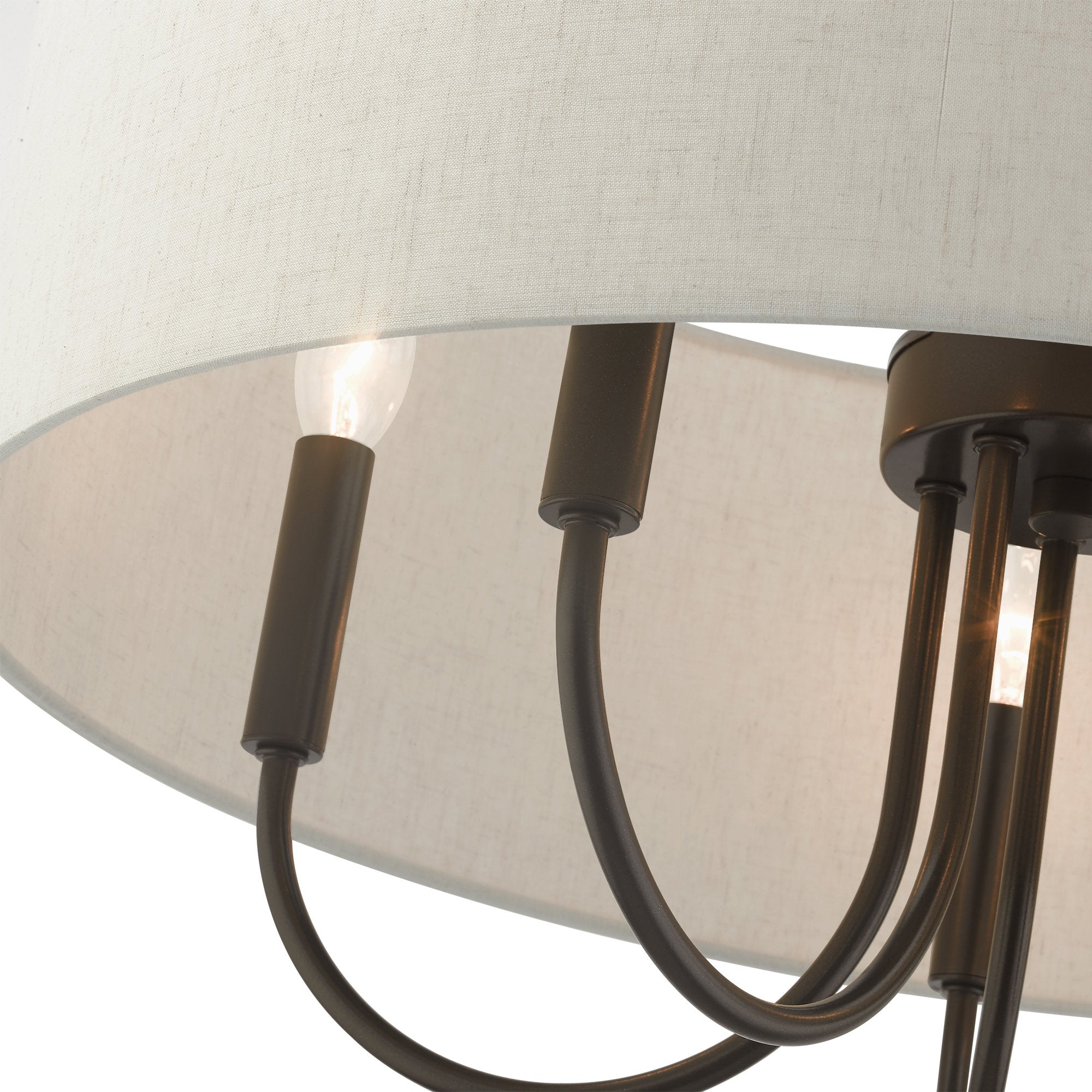 Ovyneth Classic Vintage Drum Fabric Chandelier - Lamp Copper