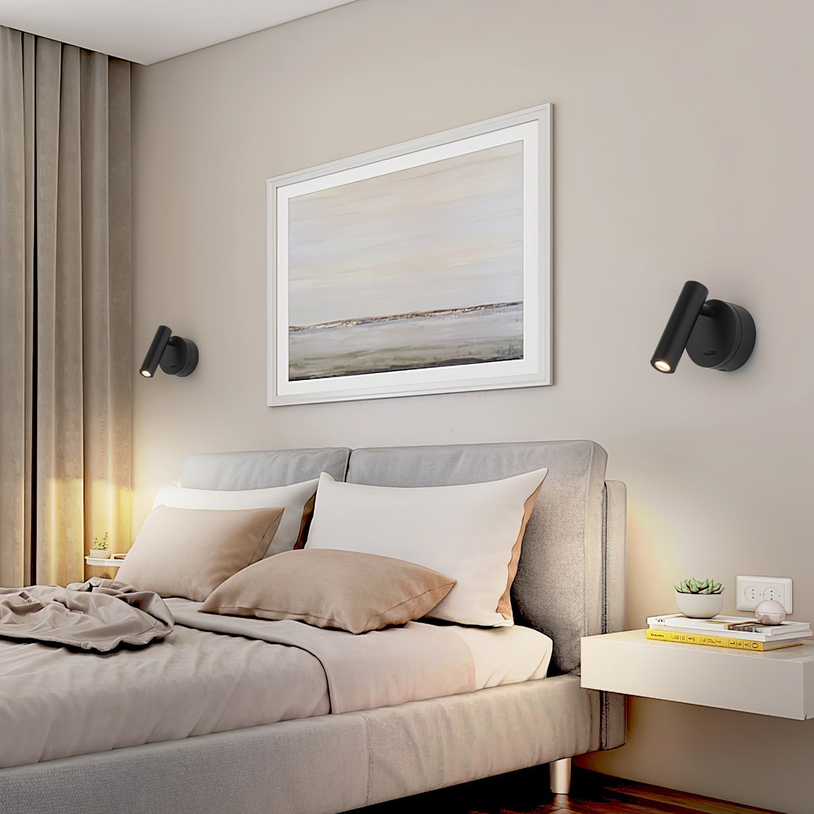 Adela Art Premium Lecture LED Chambre Applique Murale - Neutralighting