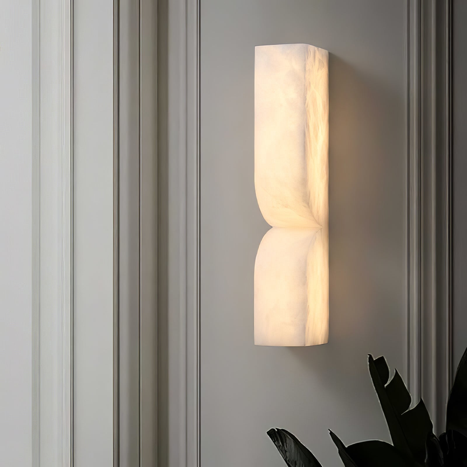 Lampe Murale Rectangulaire en Albâtre Moderne Minimaliste Lyvenisra - Neutralighting