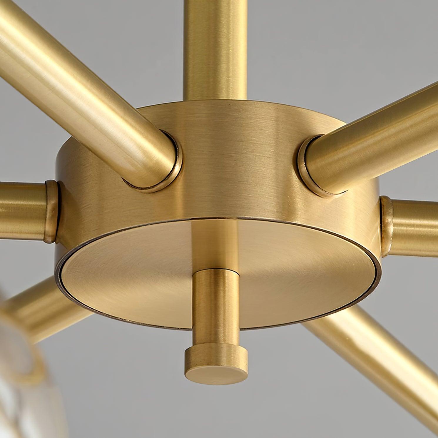 Redondo Lustra Lustre Laiton Verre LED Moderne - Neutralighting
