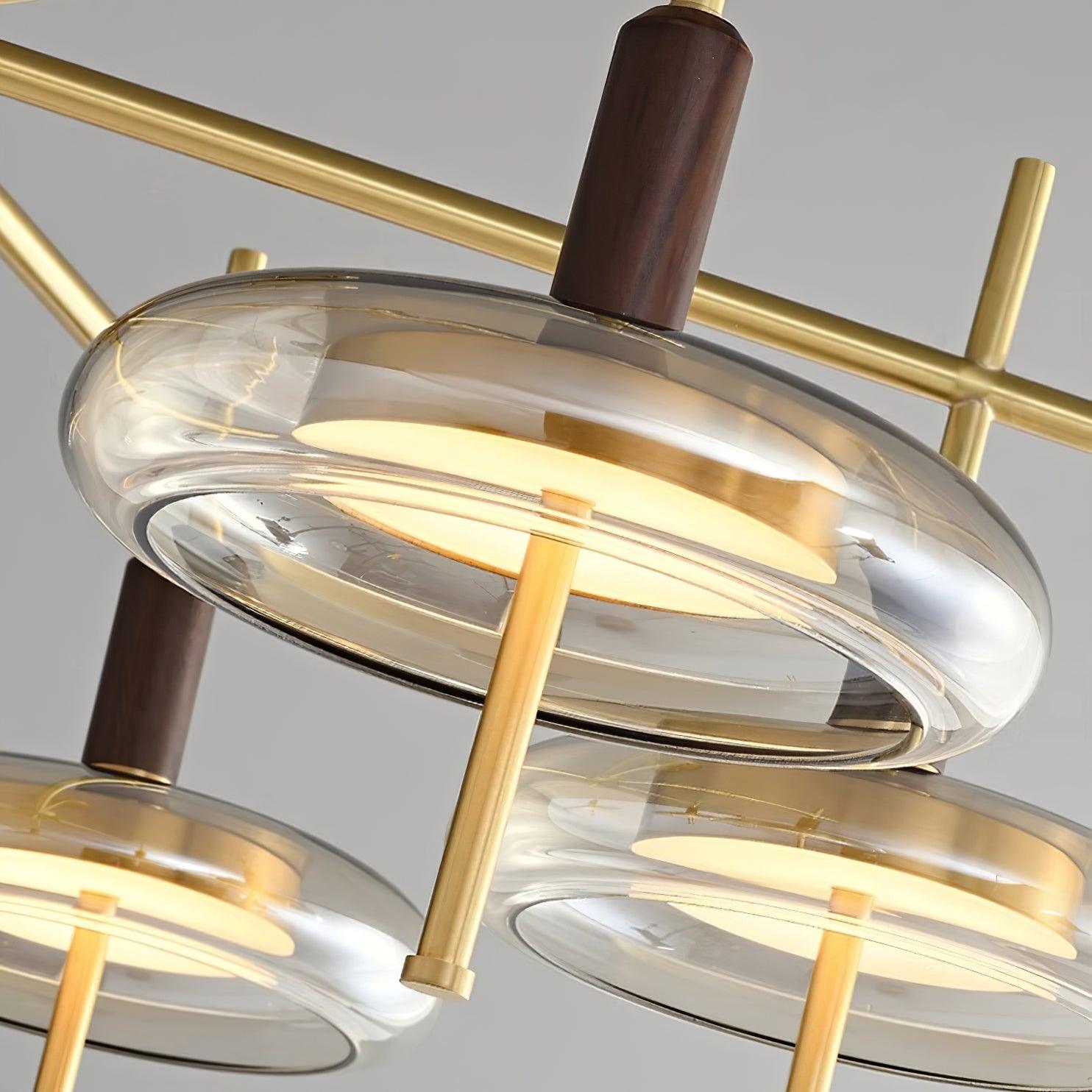 Redondo Lustra Lustre Laiton Verre LED Moderne - Neutralighting