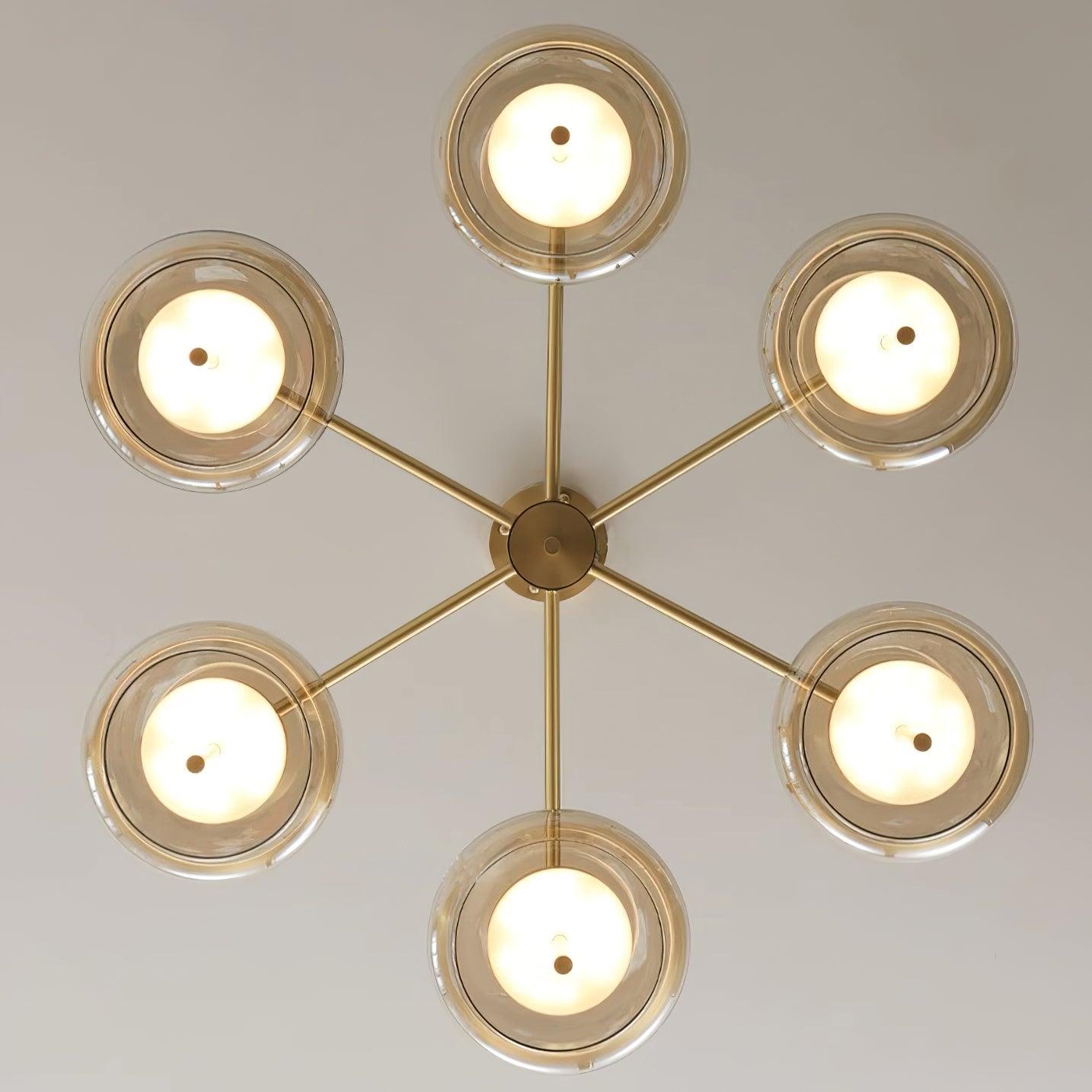 Redondo Lustra Lustre Laiton Verre LED Moderne - Neutralighting