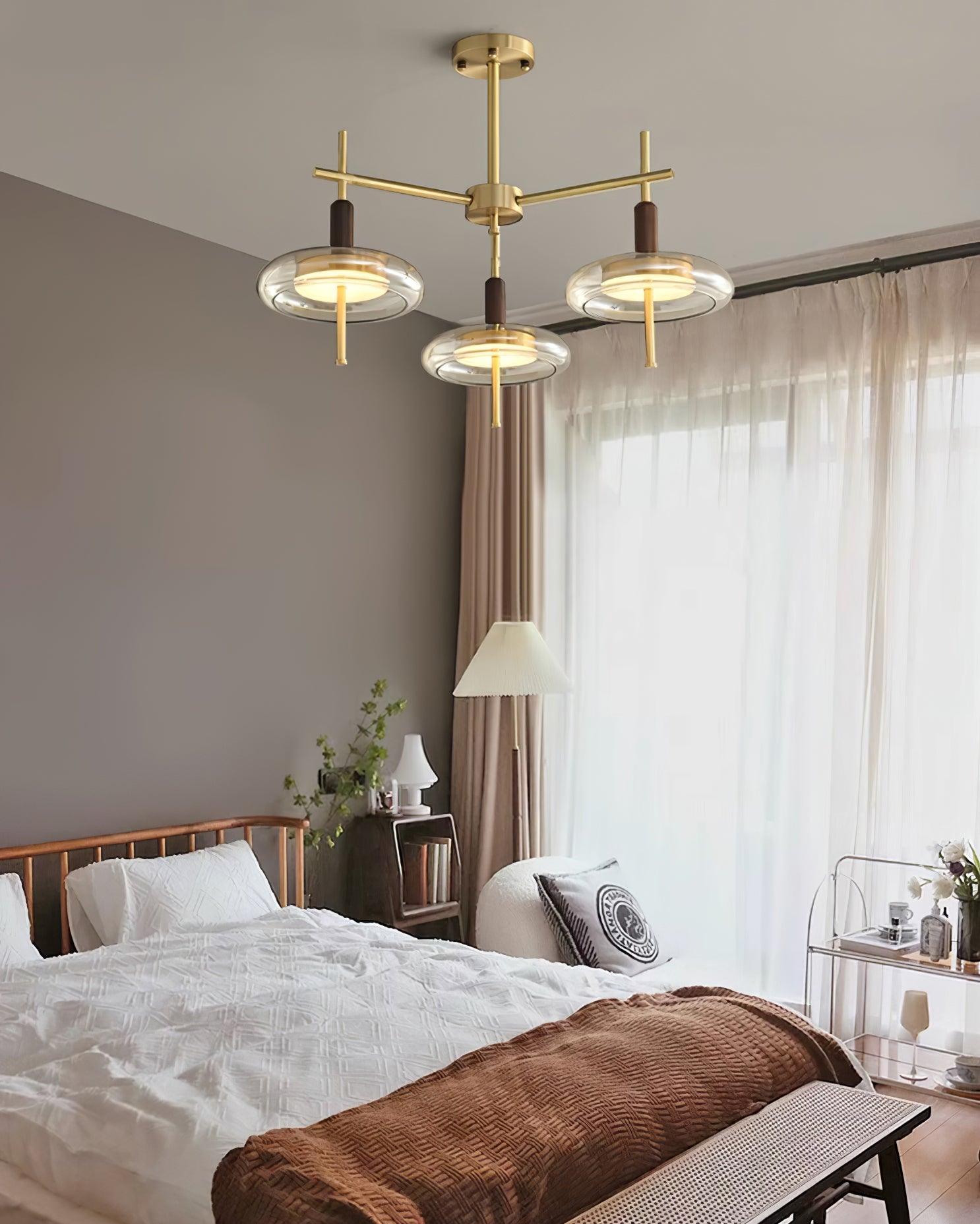 Redondo Lustra Lustre Laiton Verre LED Moderne - Neutralighting