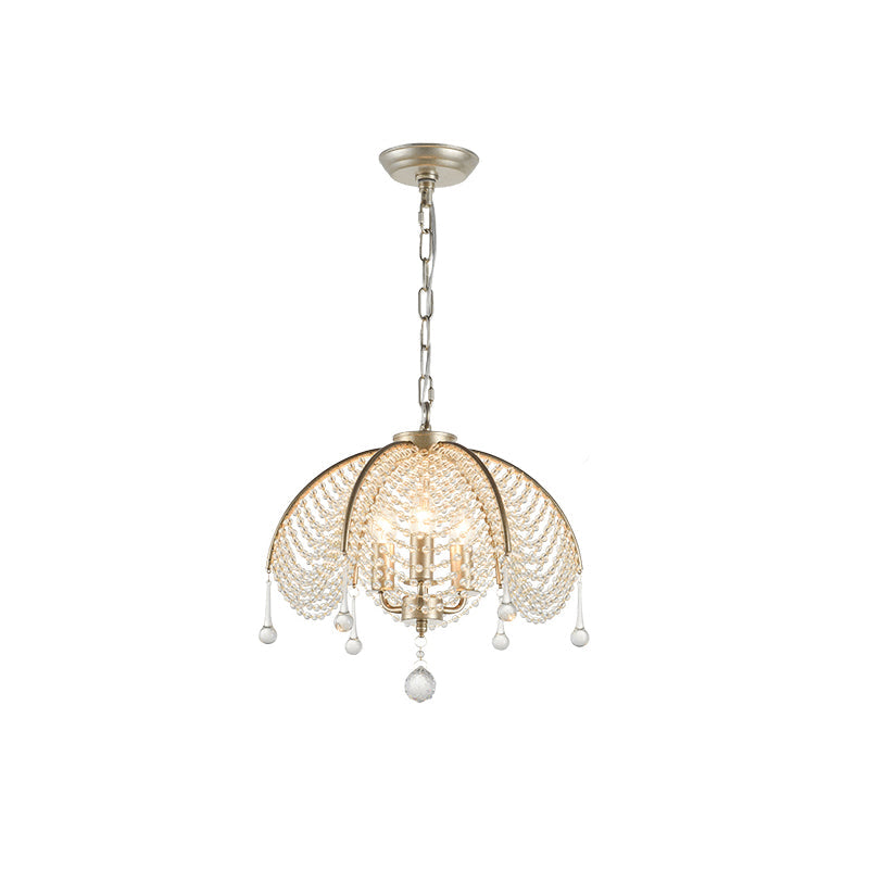 Ulsilus Elegance Style Beads Crystal Chandelier - Lamp Copper