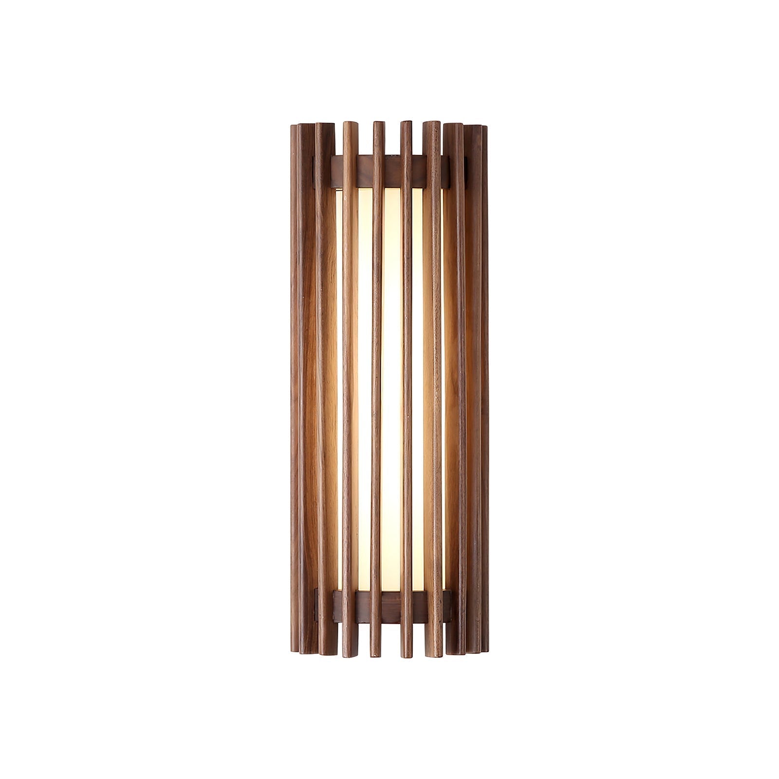 Veyno Lampe murale à lattes en bois - Neutralighting