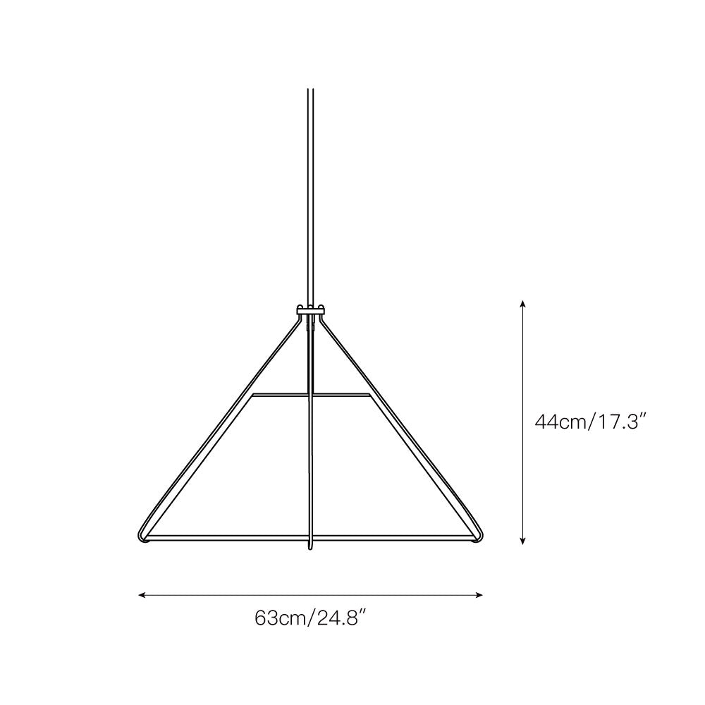 Voloraris Vintage Industrial Conical Fabric Pendant Lamp - Lamp Copper