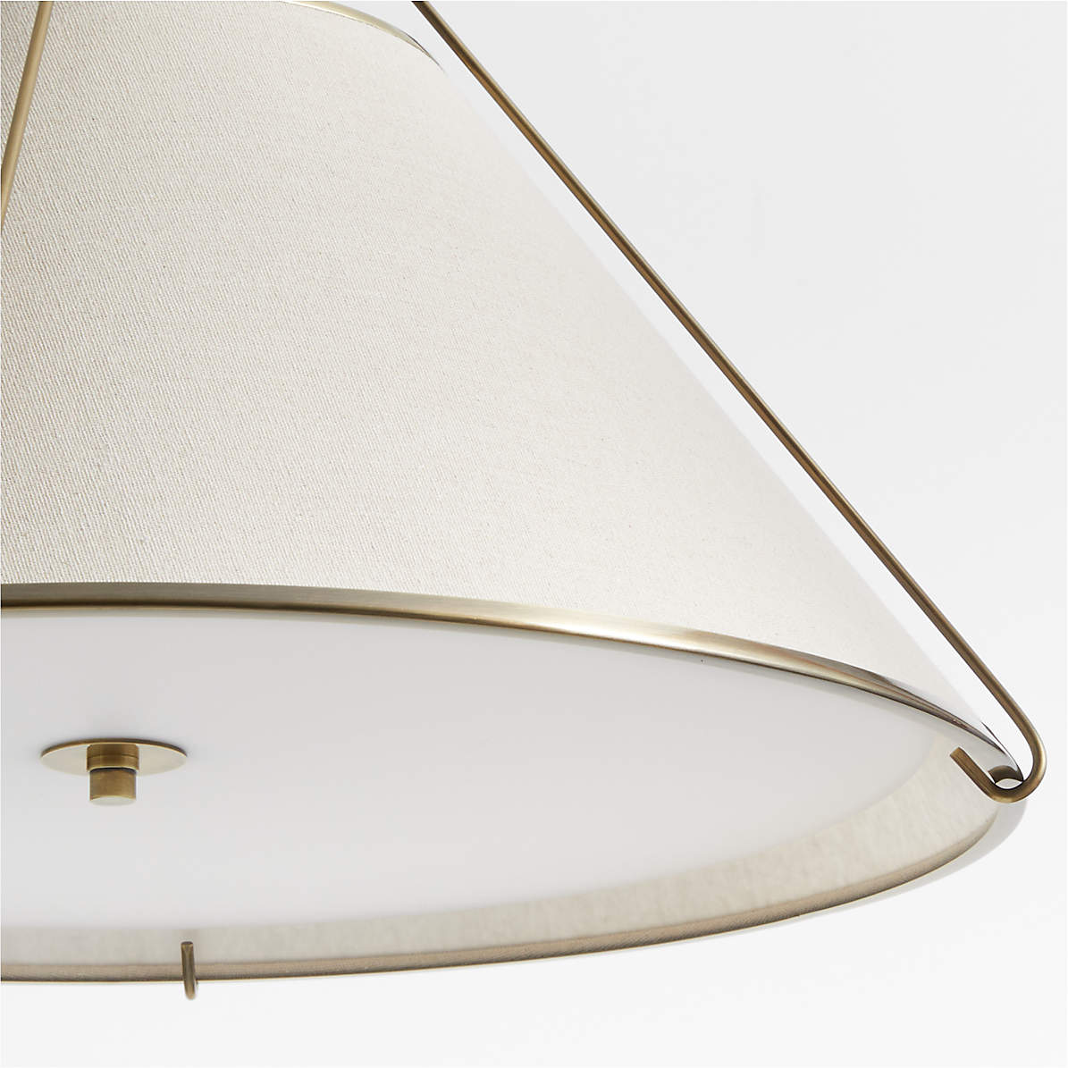 Voloraris Vintage Industrial Conical Fabric Pendant Lamp - Lamp Copper