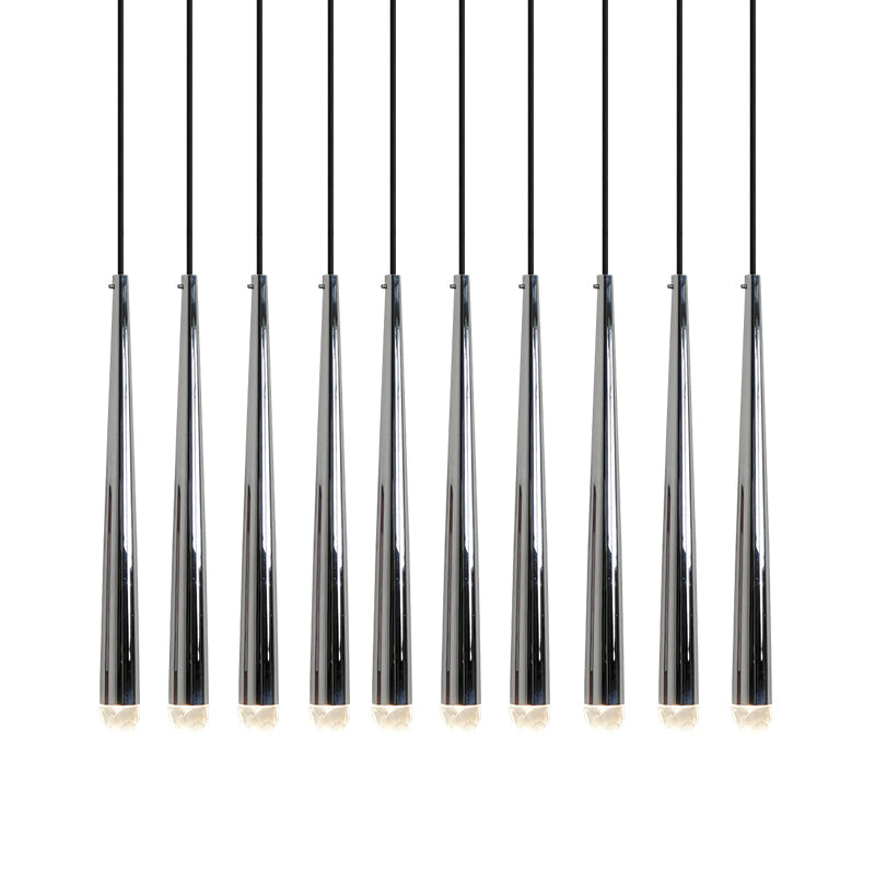 Aurance Lustre avec abat-jours en laiton poli et cristal Minimaliste - Neutralighting