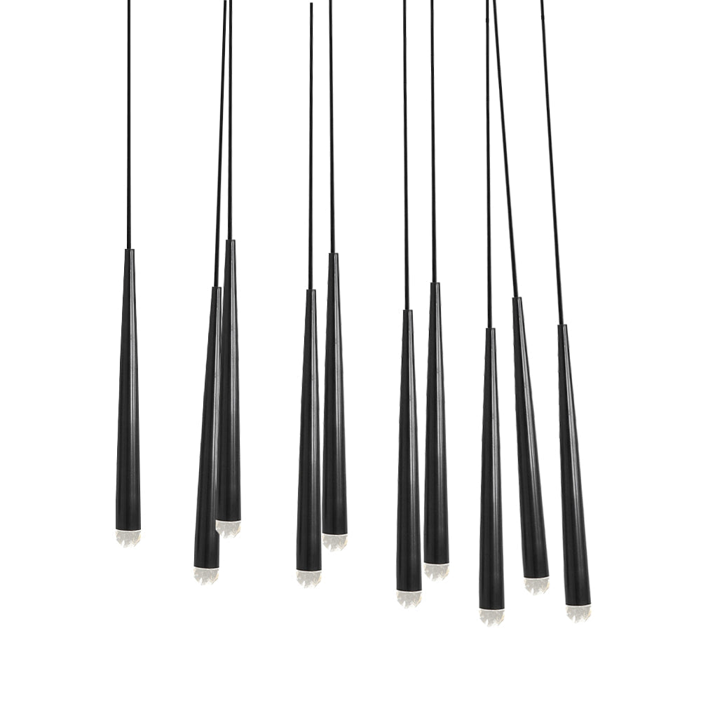Aurance Lustre avec abat-jours en laiton poli et cristal Minimaliste - Neutralighting