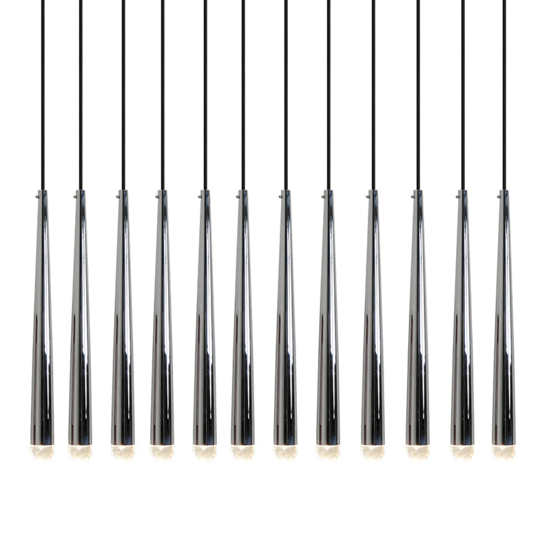Aurance Lustre avec abat-jours en laiton poli et cristal Minimaliste - Neutralighting