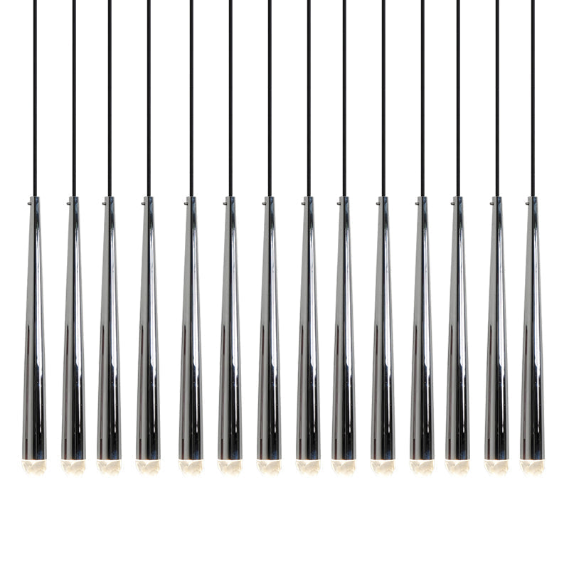 Aurance Lustre avec abat-jours en laiton poli et cristal Minimaliste - Neutralighting