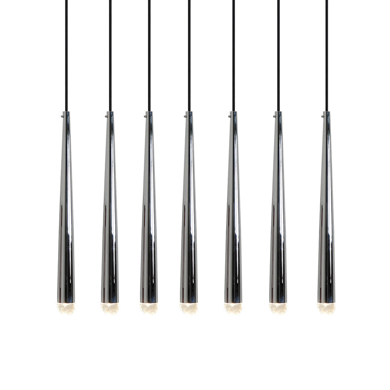 Aurance Lustre avec abat-jours en laiton poli et cristal Minimaliste - Neutralighting