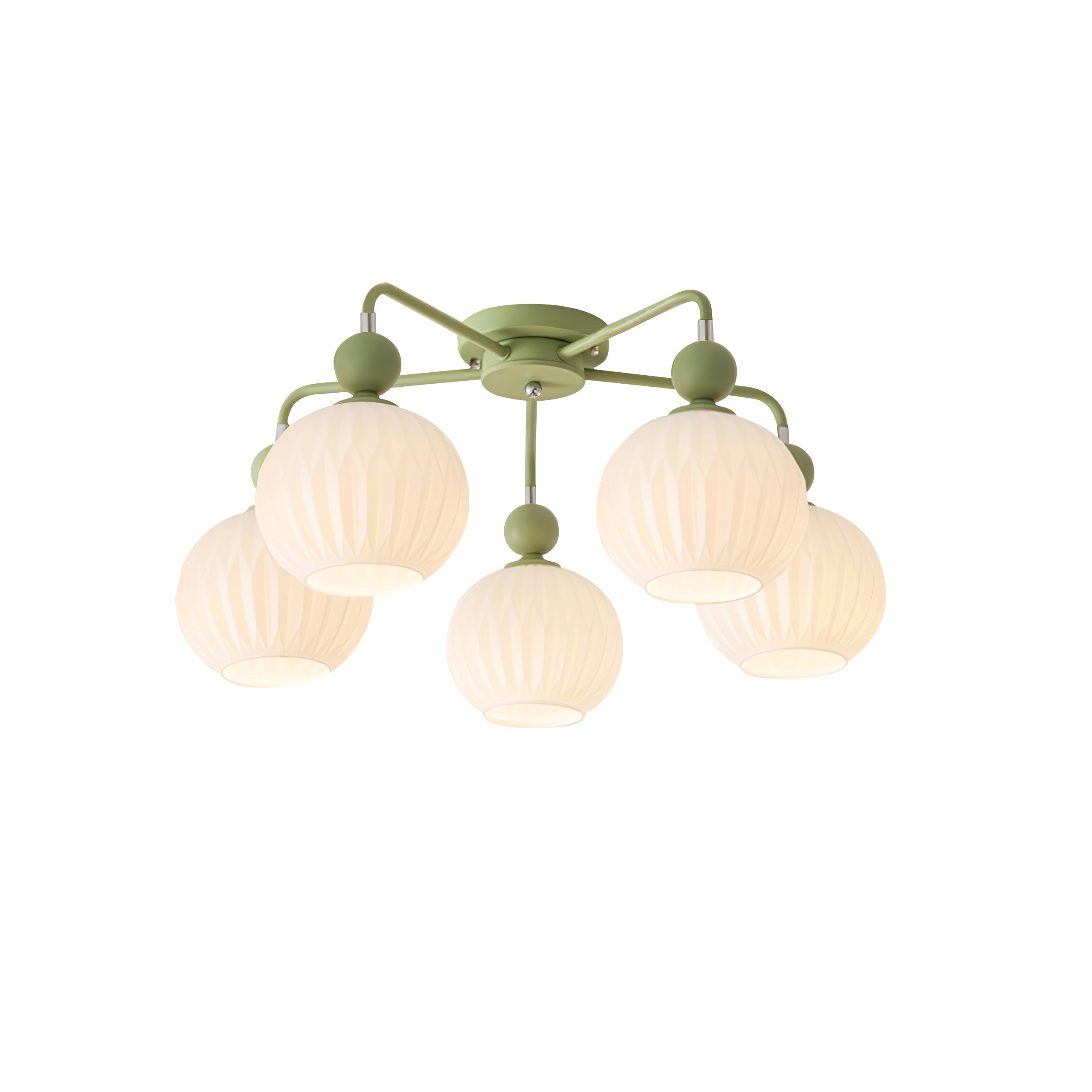 Elveneth Individual Creativity Metal Glass Ceiling Lamp - Lamp Copper