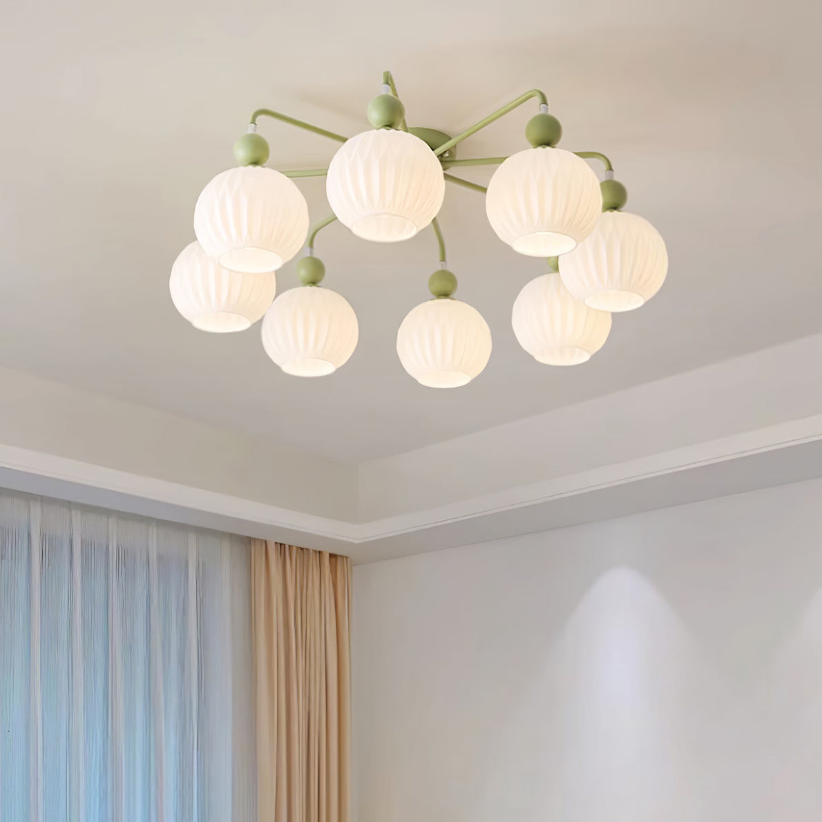 Elveneth Individual Creativity Metal Glass Ceiling Lamp - Lamp Copper