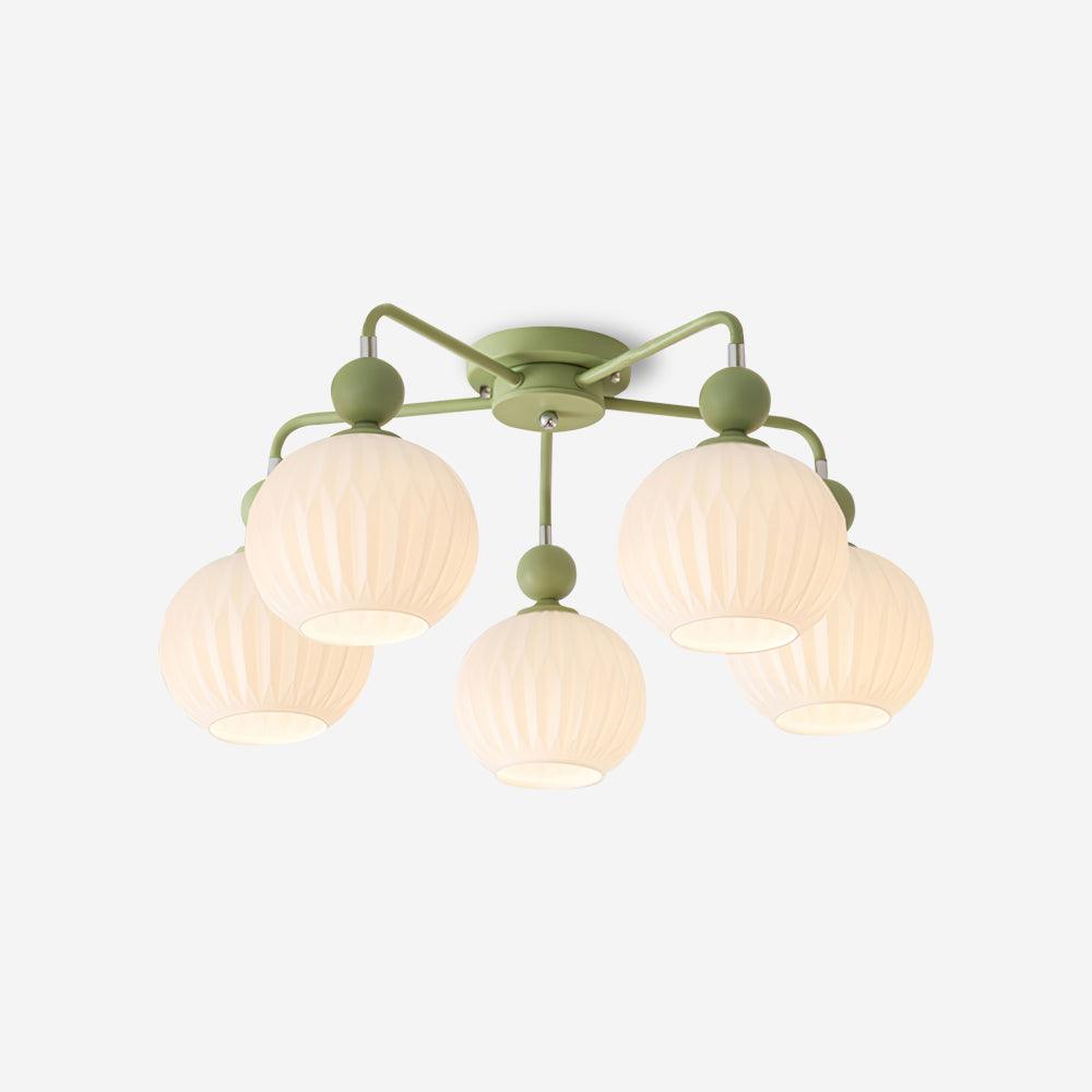 Tulip Plafonnier Blanc Fleur Verre Design