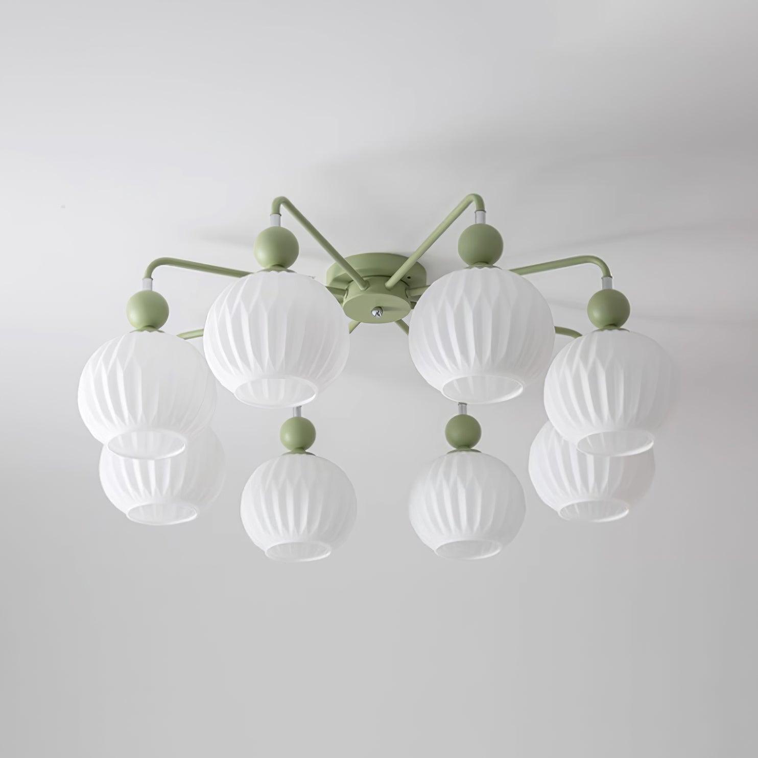 Tulip Plafonnier Blanc Fleur Verre Design