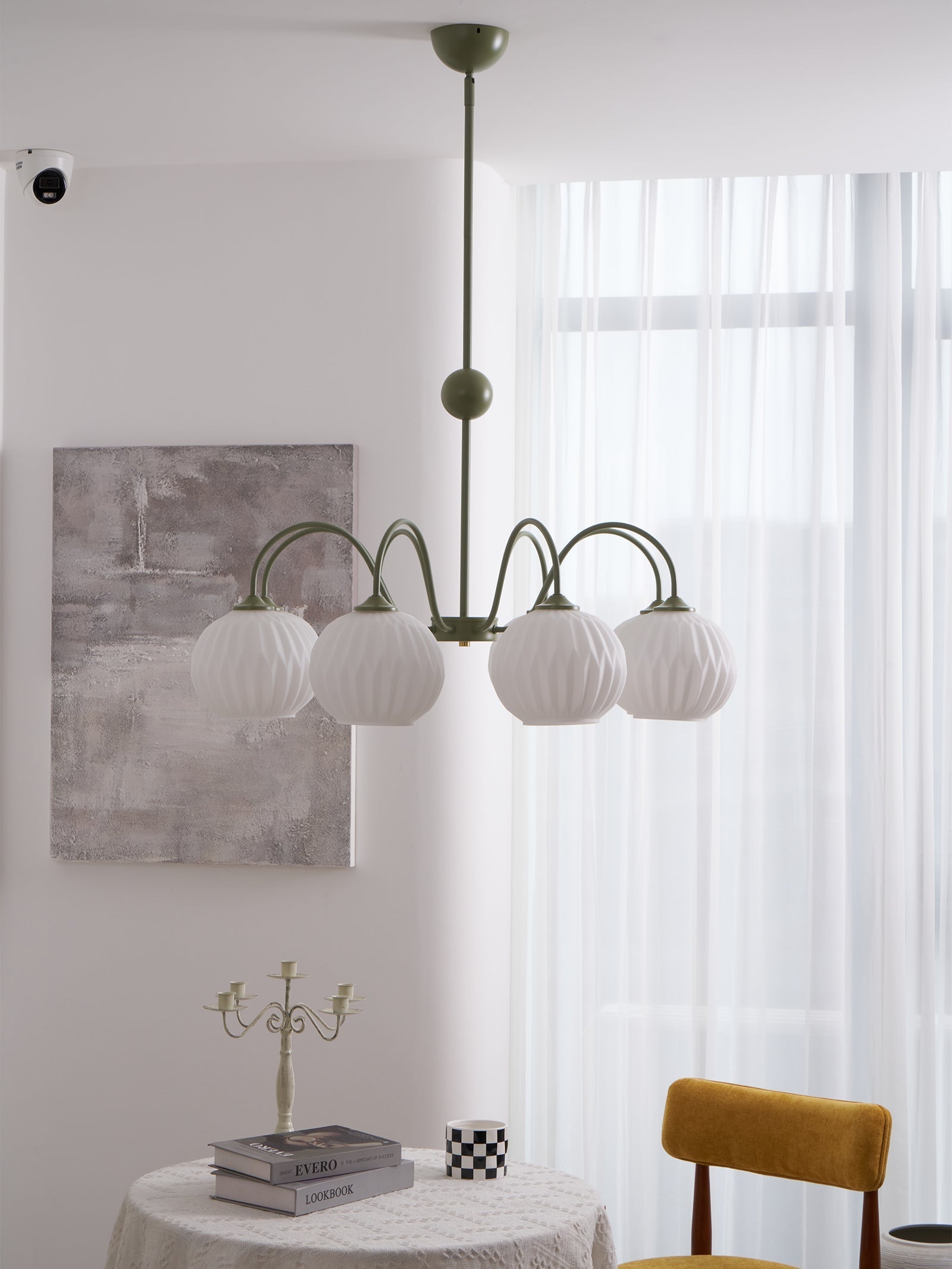 Unoryra Individual Creativity Metal Glass Chandelier - Lamp Copper
