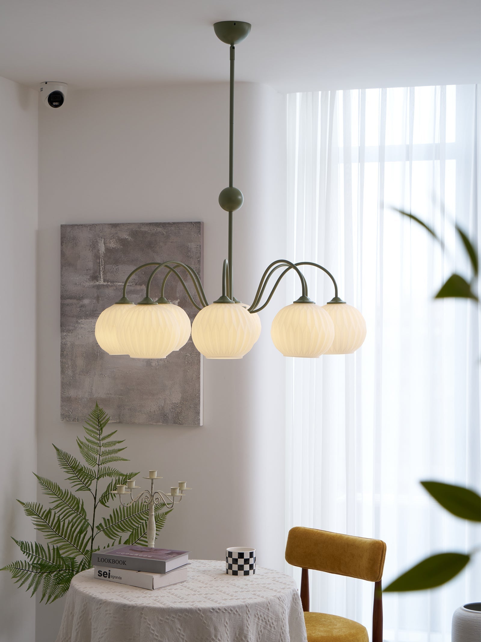 Unoryra Individual Creativity Metal Glass Chandelier - Lamp Copper
