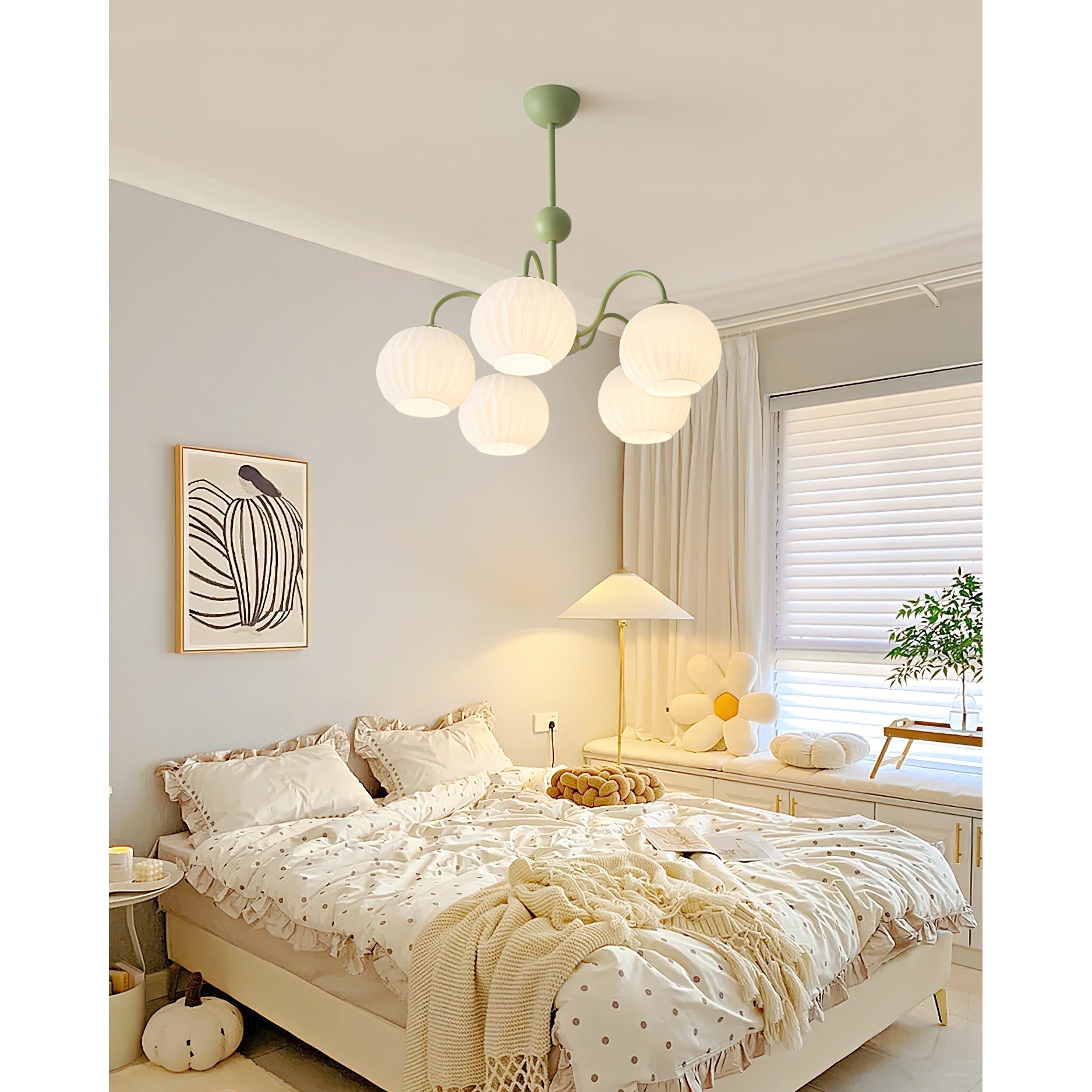 Unoryra Individual Creativity Metal Glass Chandelier - Lamp Copper