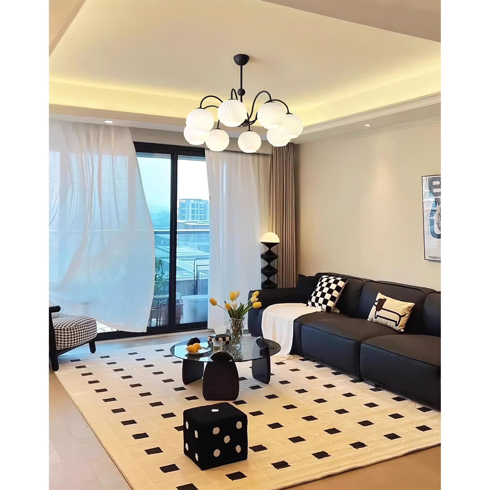 Unoryra Individual Creativity Metal Glass Chandelier - Lamp Copper