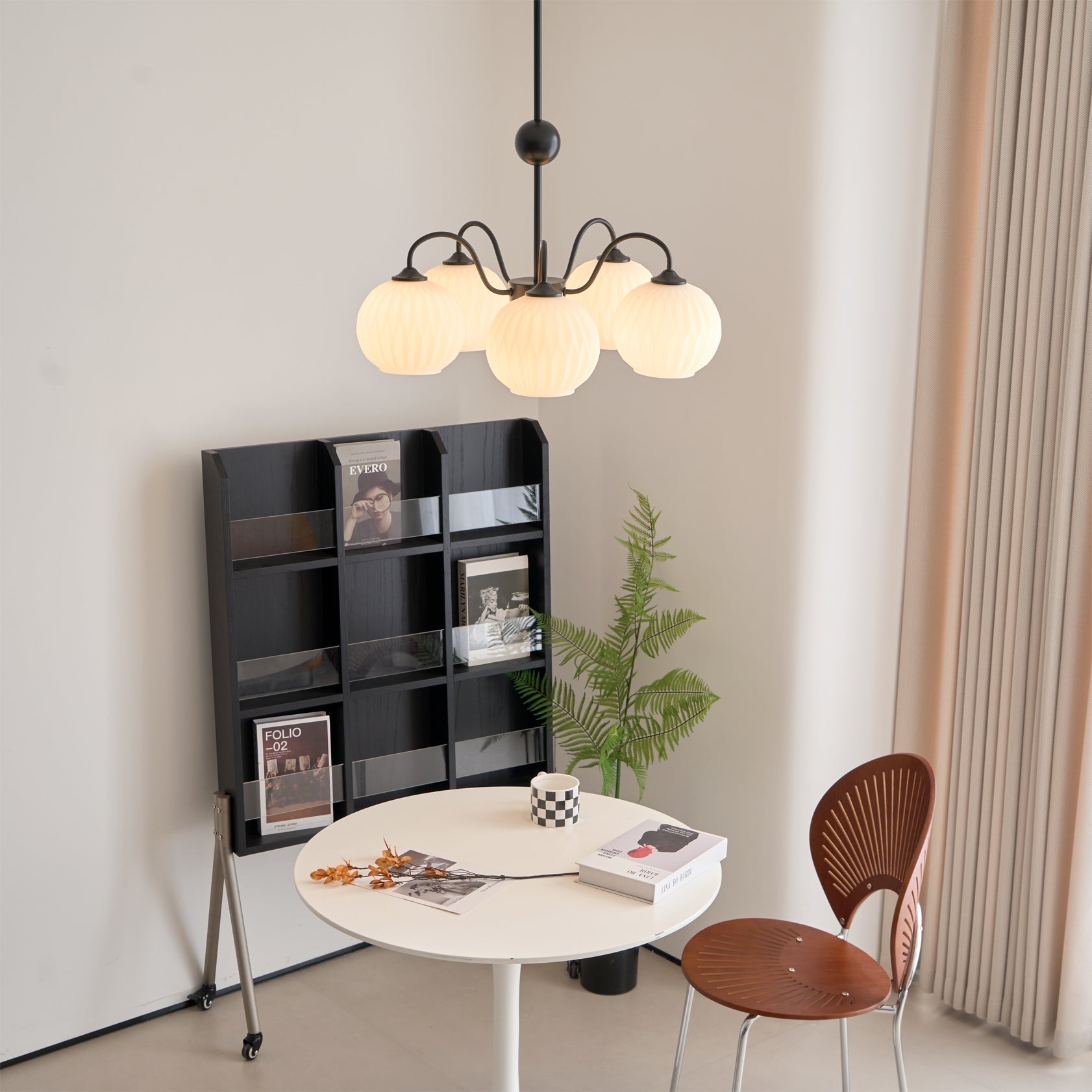 Unoryra Individual Creativity Metal Glass Chandelier - Lamp Copper