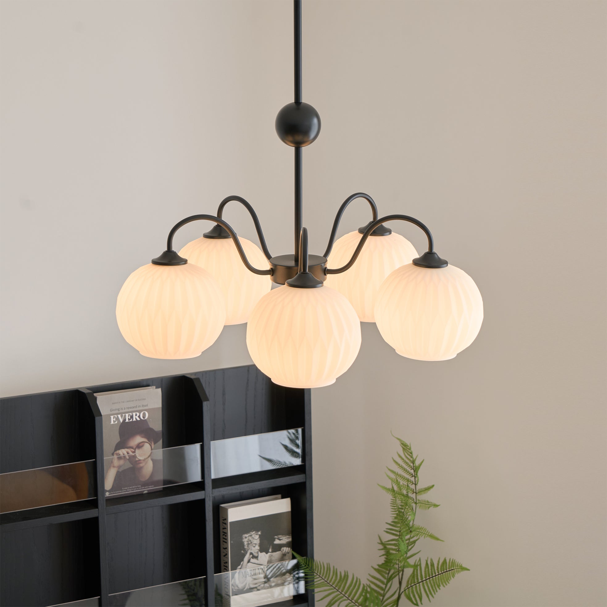 Unoryra Individual Creativity Metal Glass Chandelier - Lamp Copper