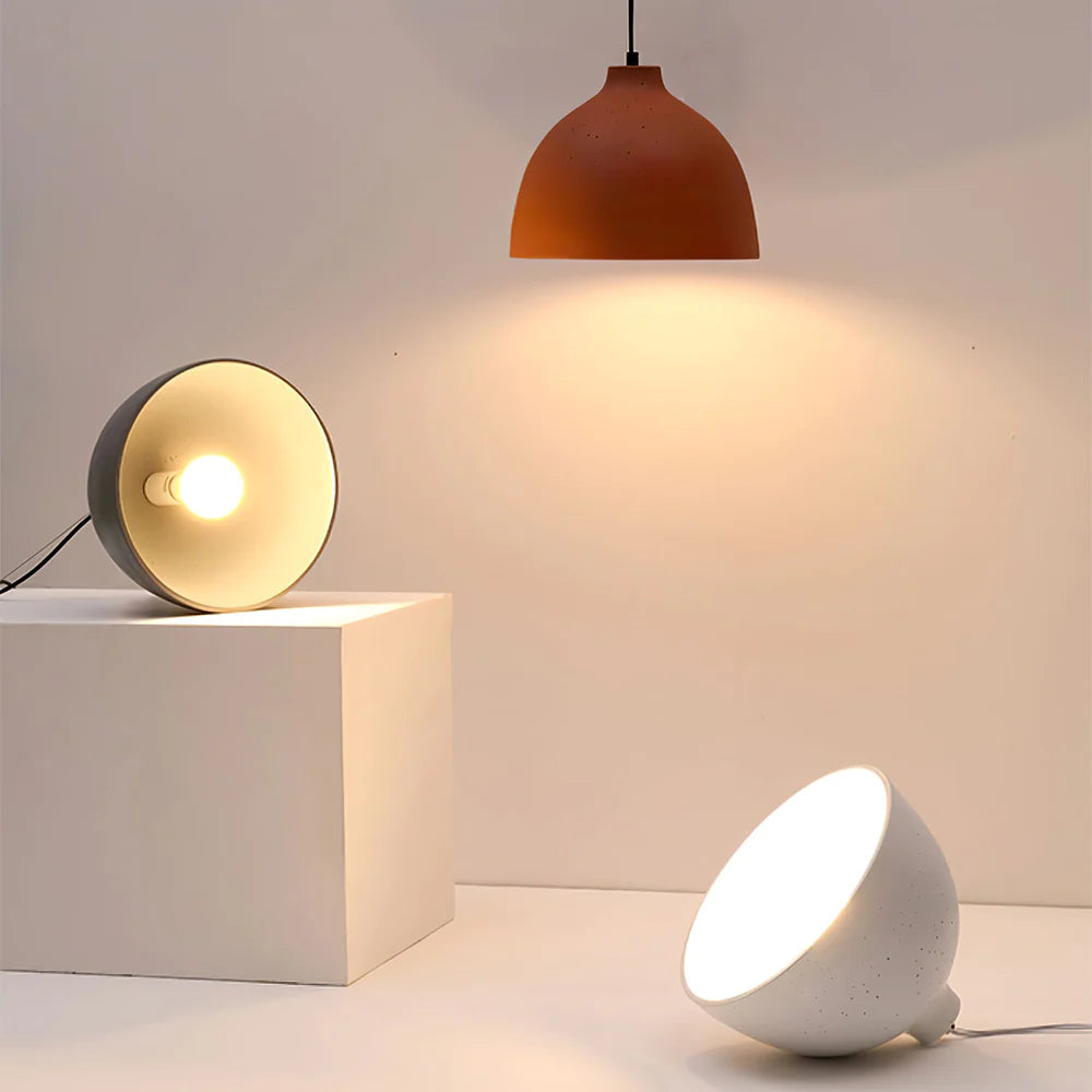 Avi Industriel LED Suspension Résine Bol Chambre À Coucher - Neutralighting